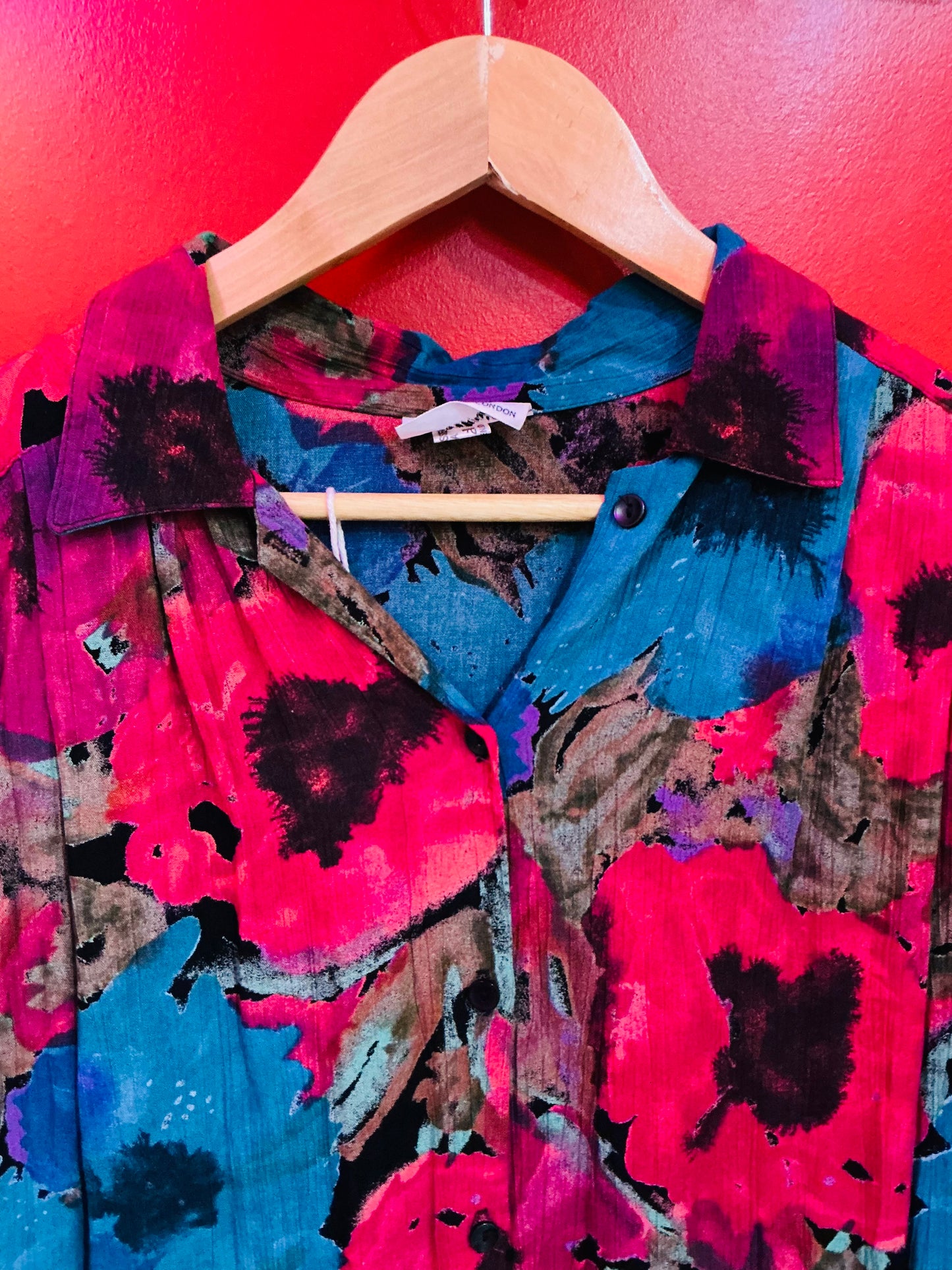 1990s Vintage Multicoloured Patterned Shirt