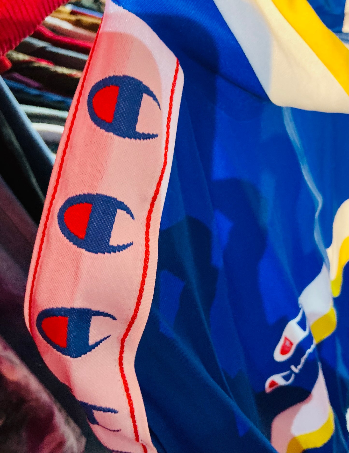 1990s Vintage Champion Blue Sports Jacket