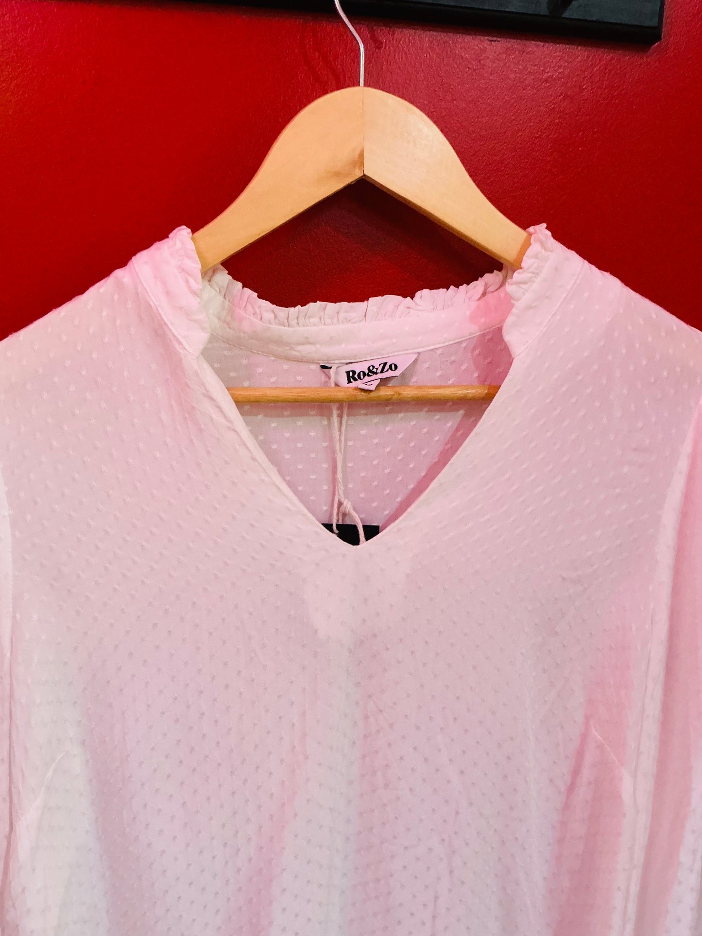 Ro&Zo White Super Soft Blouse