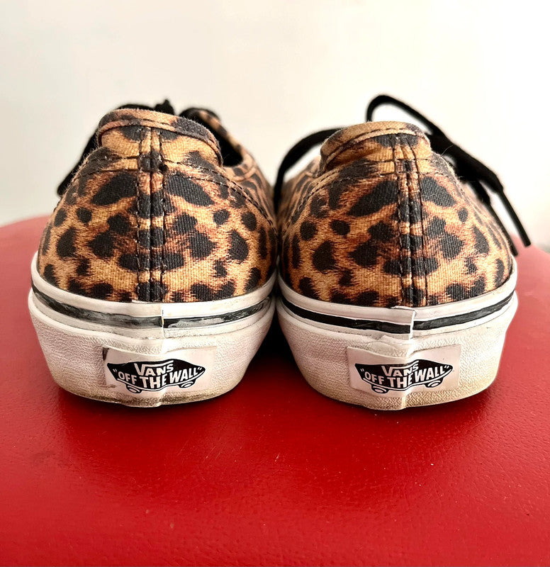 Authentic Leopard Print Vans