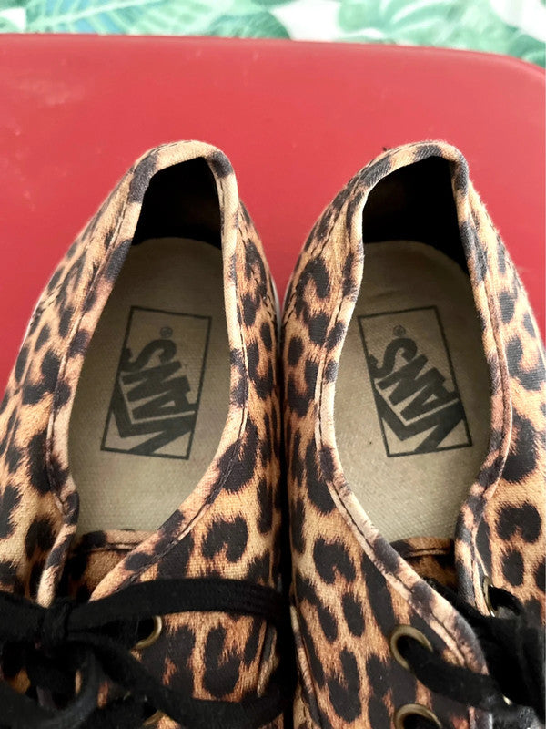 Authentic Leopard Print Vans