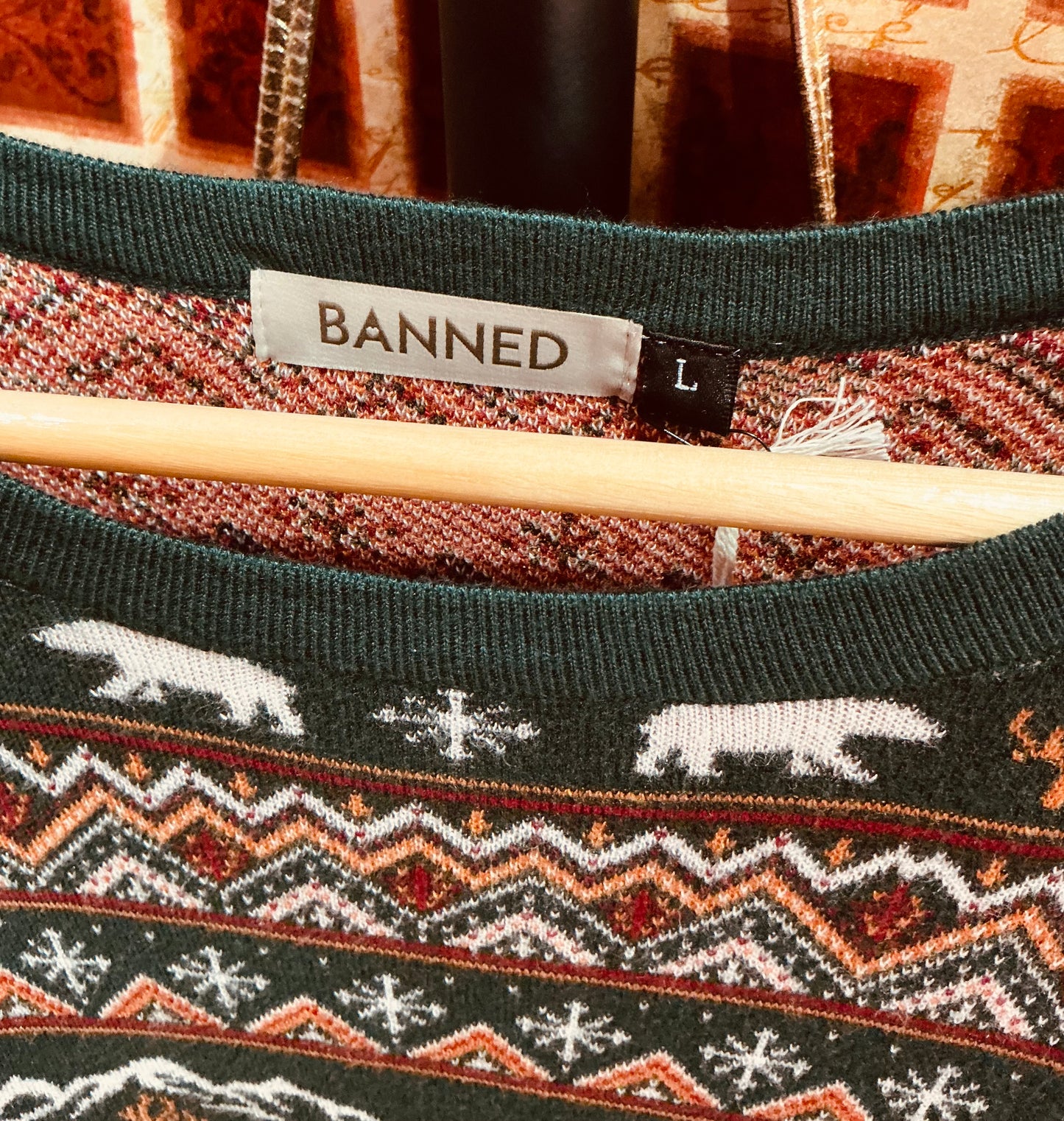 Banned Apparel Christmas Bear Jumper