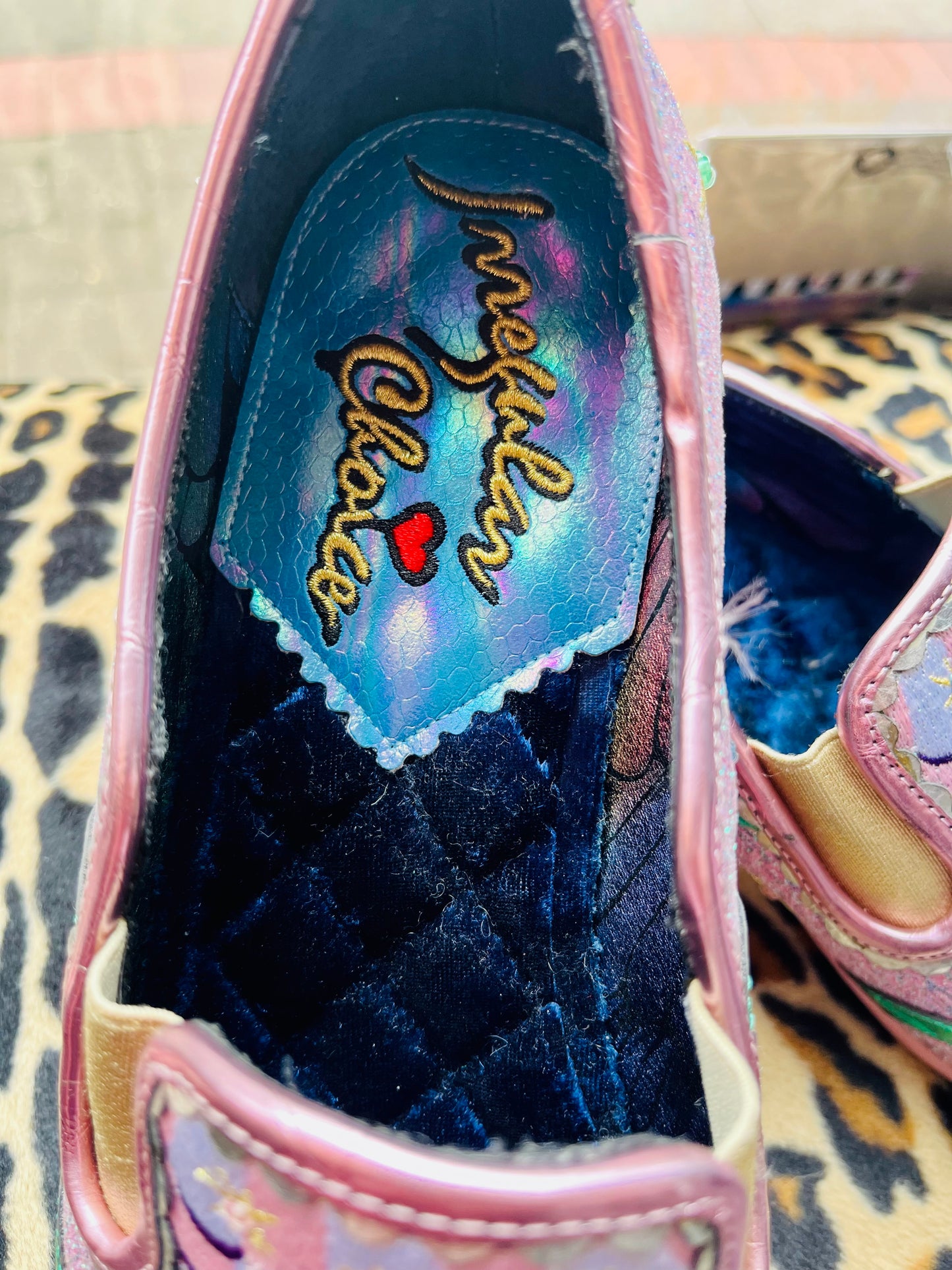 Dancing Unicorn Pink Glittery Irregular Choice Shoes