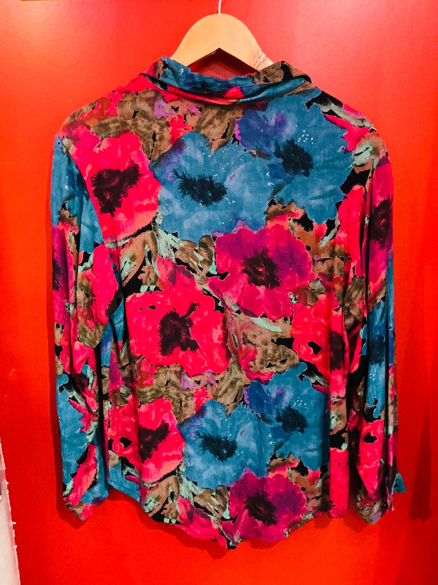 1990s Vintage Multicoloured Patterned Shirt
