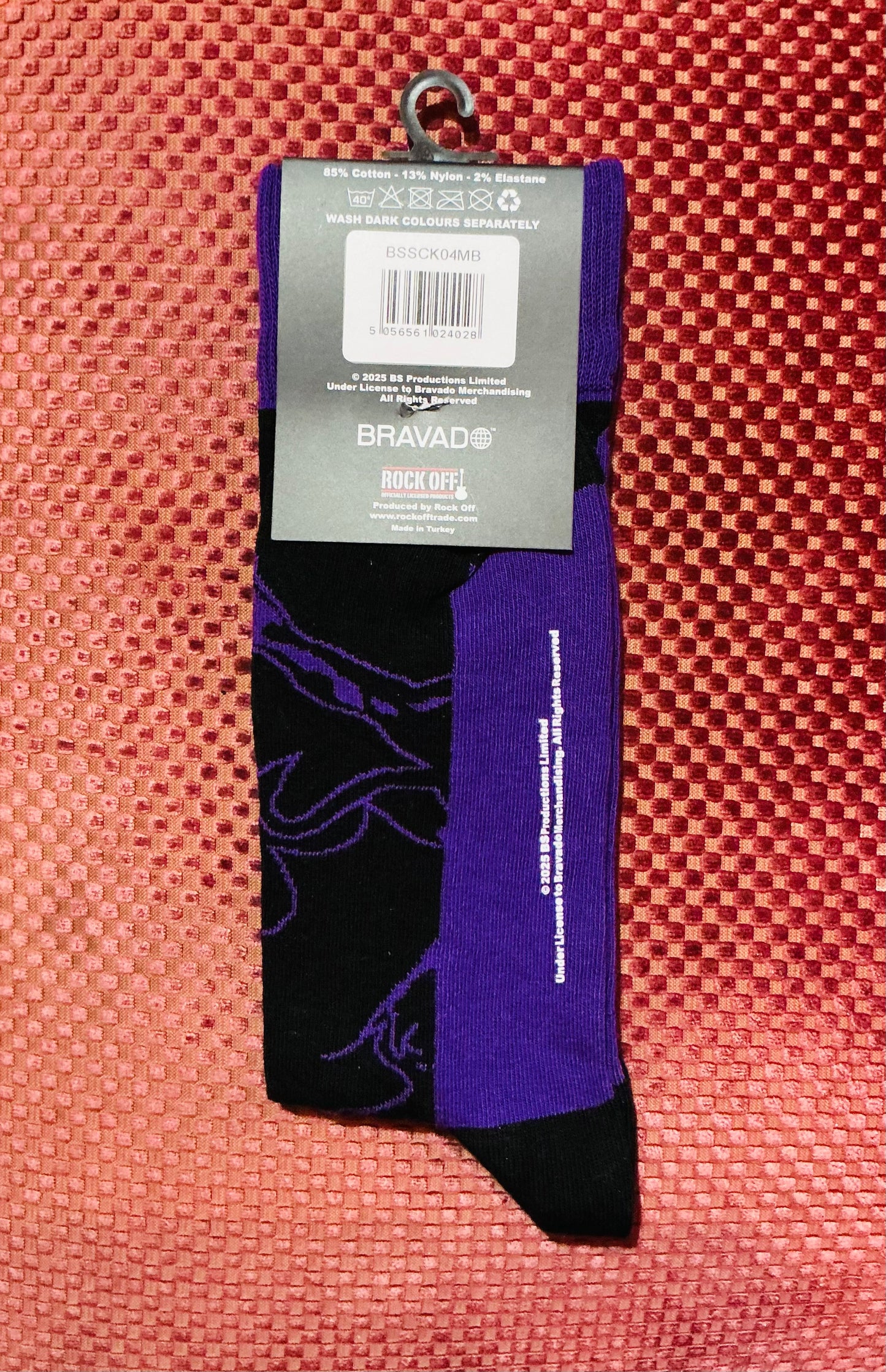 Black Sabbath Purple Bat Unisex Socks