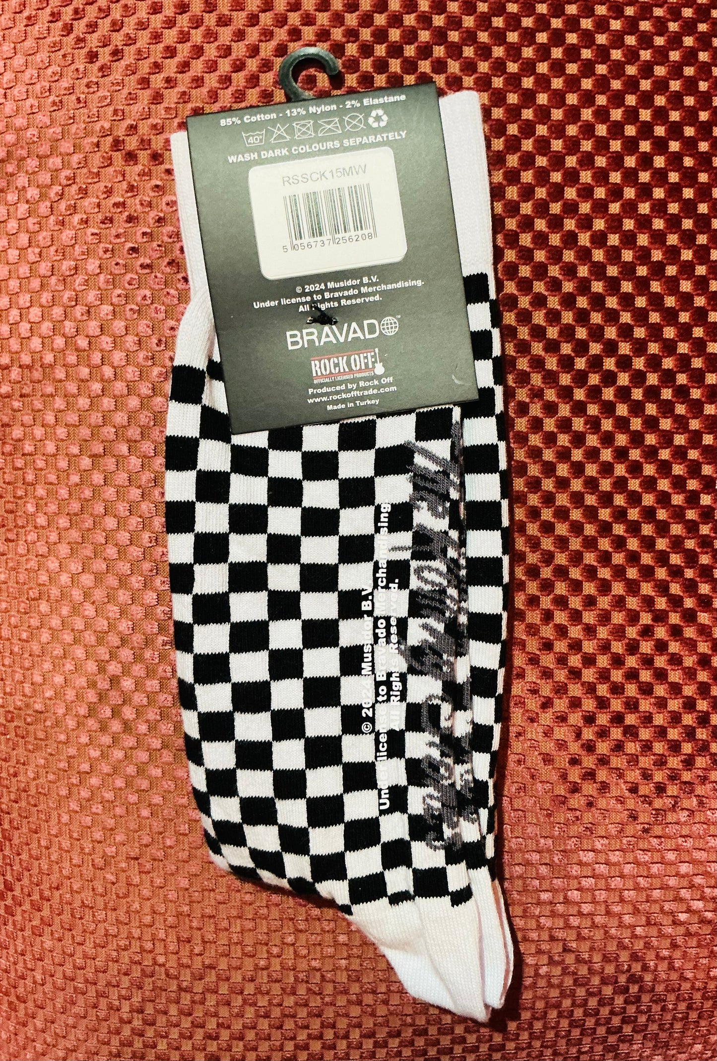 Rolling Stones Checkerboard Socks