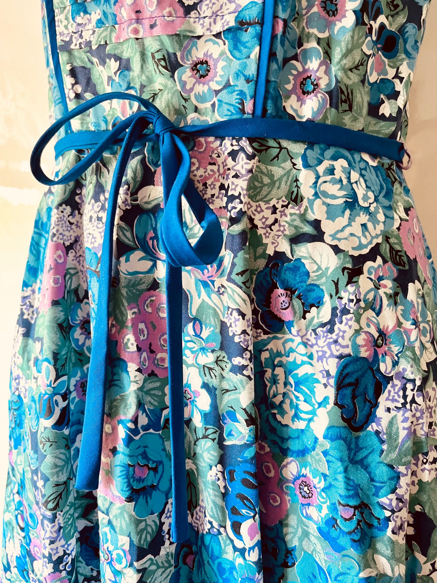 Original 1960s vintage Marion Donaldson floral dress