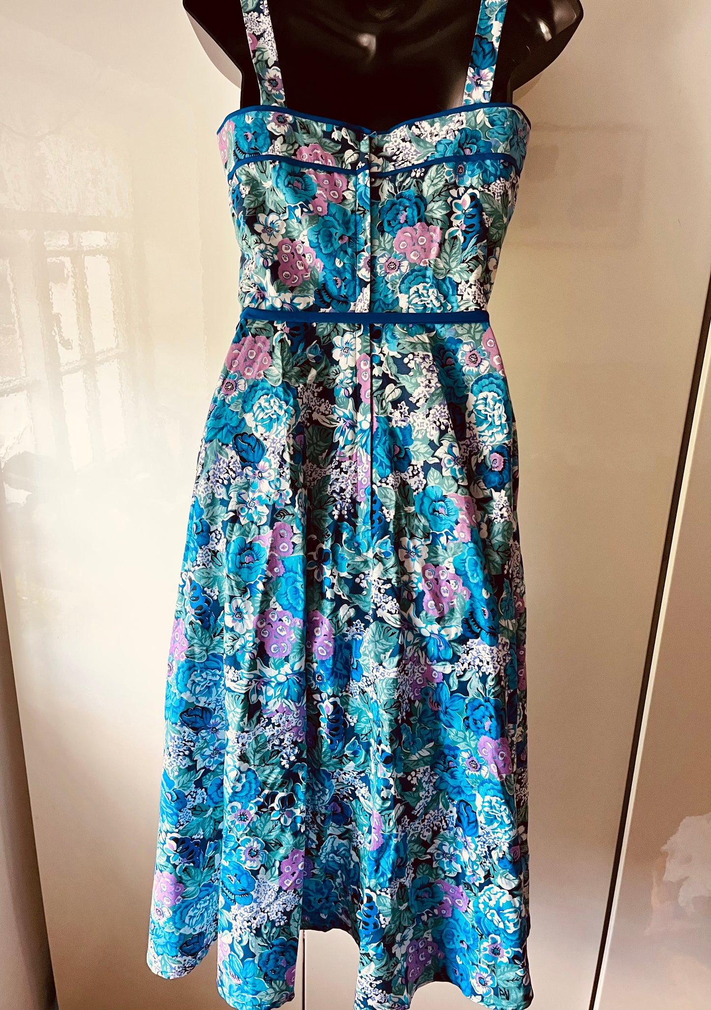 Original 1960s vintage Marion Donaldson floral dress