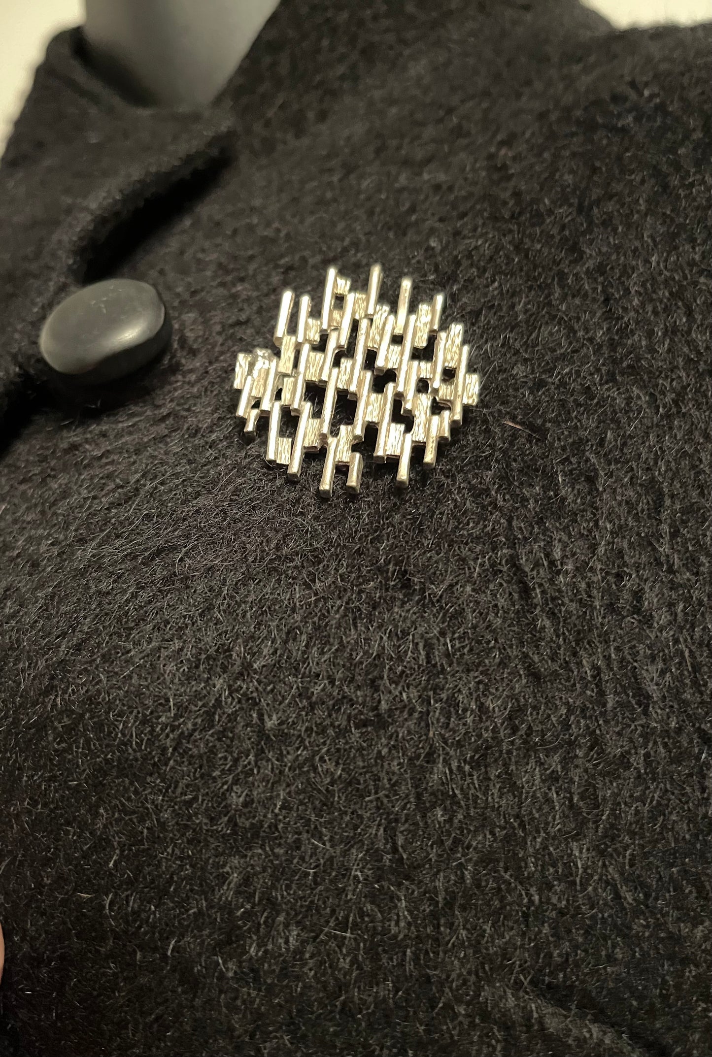 Black Wool Long Over Coat