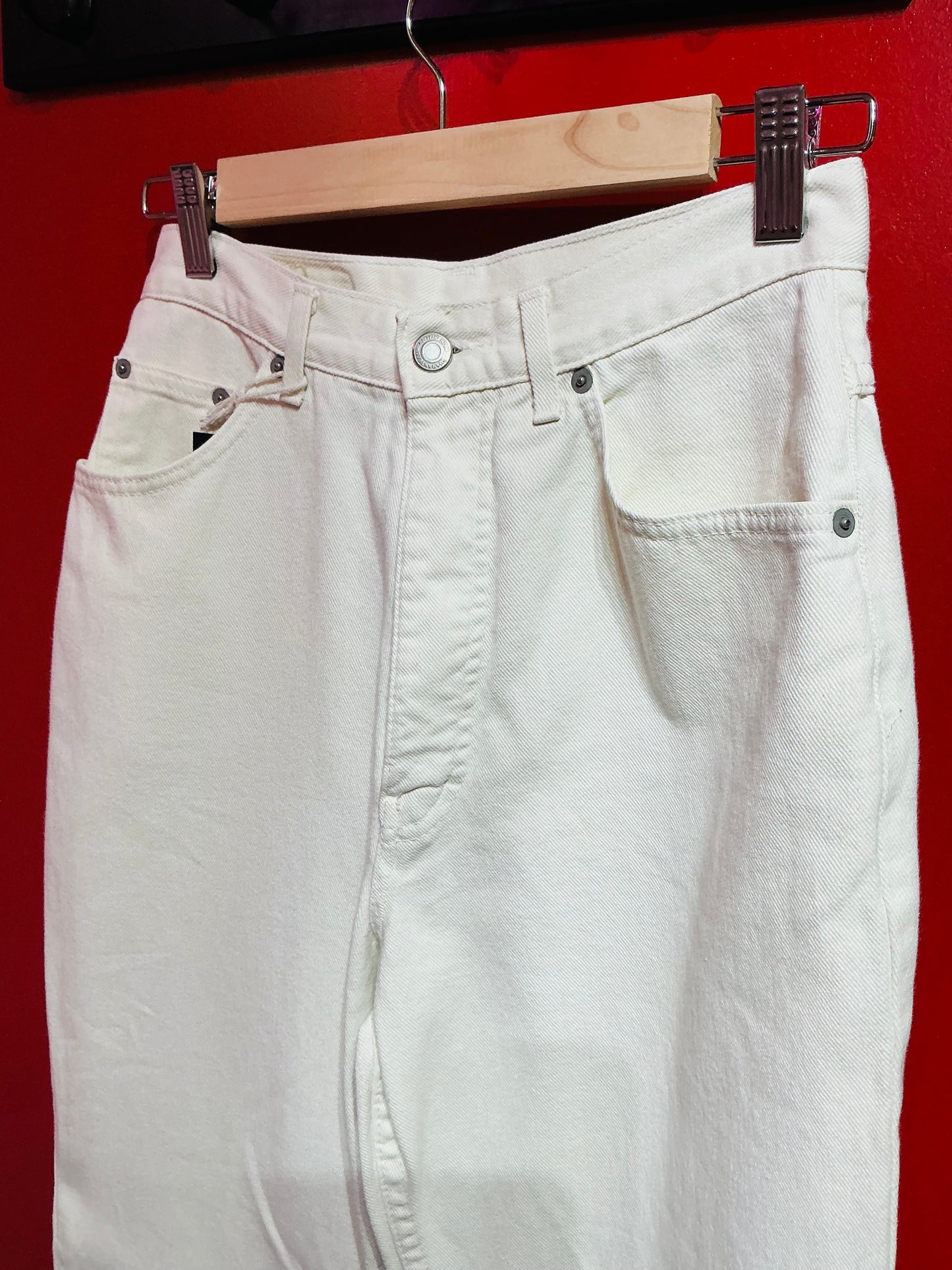 White Denim 1990s Vintage St Michael Straight Leg Jeans