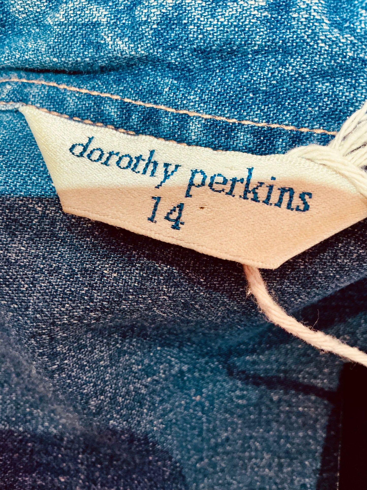 1990s Vintage Dorothy Perkins Short Sleeve Denim Shirt