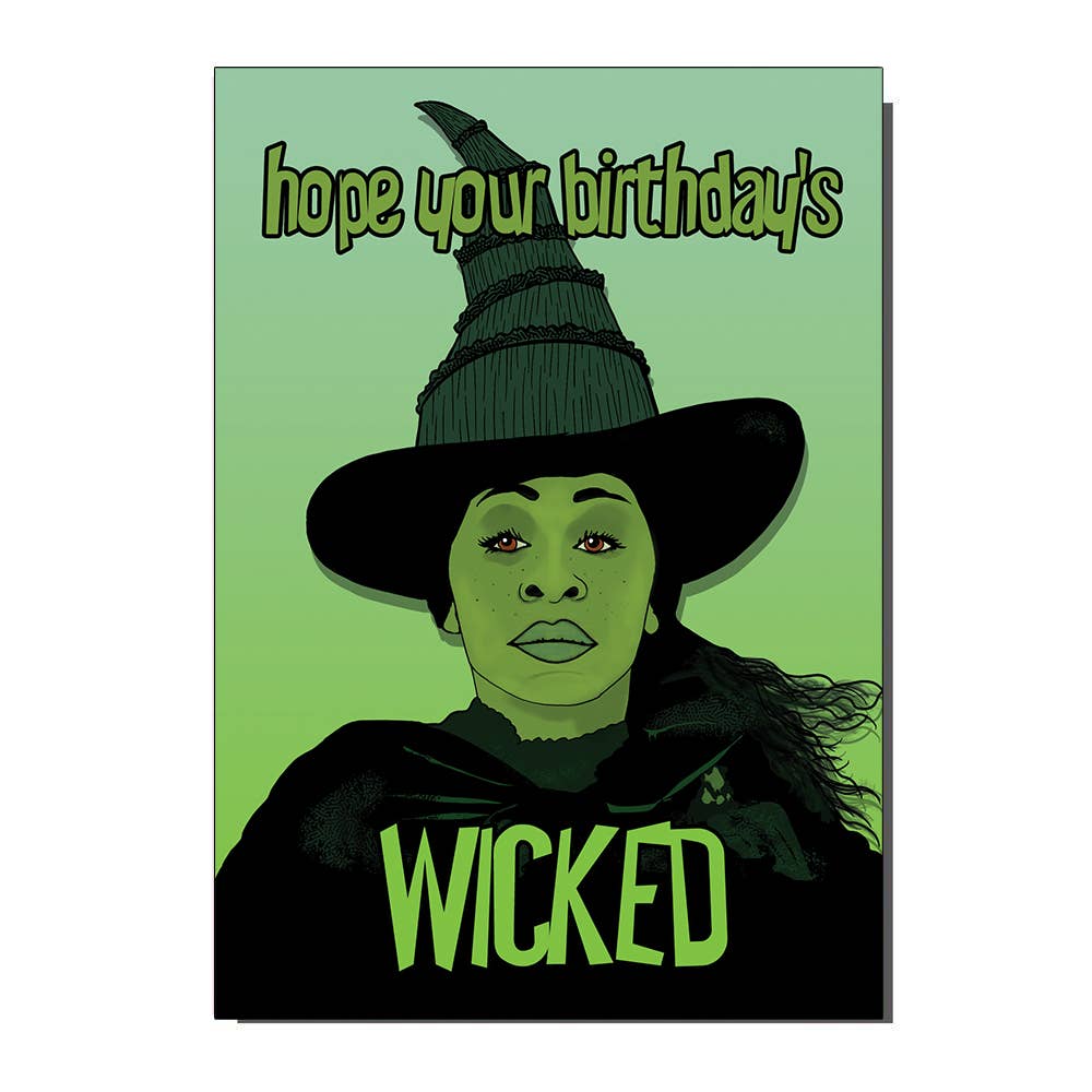 Wicked Witch Inspired Birthday Card