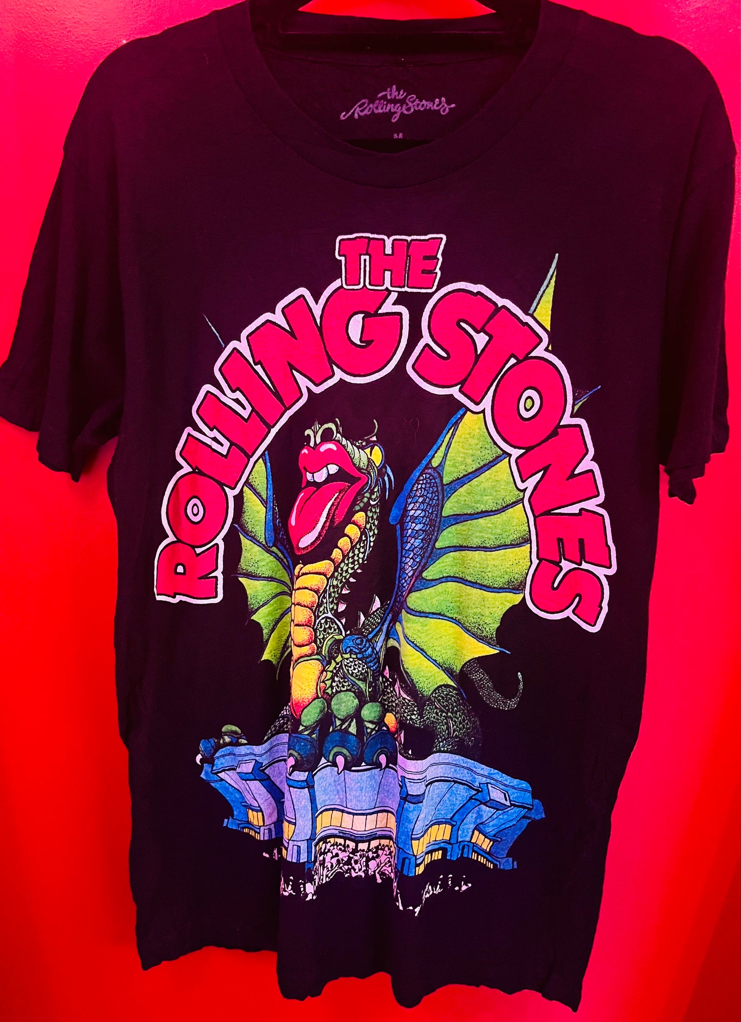 Dragon Logo Rolling Stones Band Top