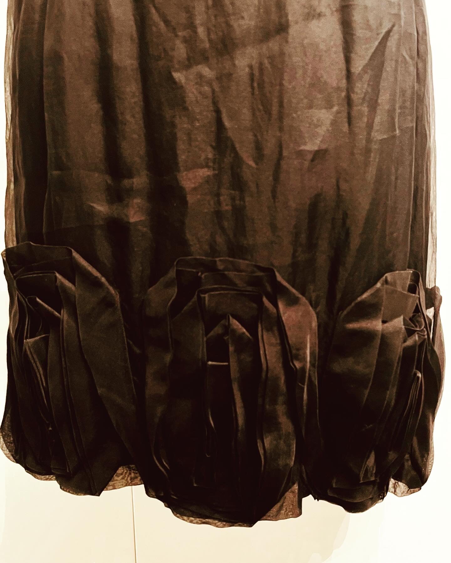 Original 1950s vintage Kitty Copeland Black Silk Dress