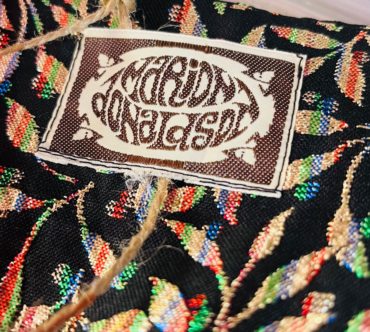 1960s Vintage Marion Donaldson Shiny Leaves Waistcoat