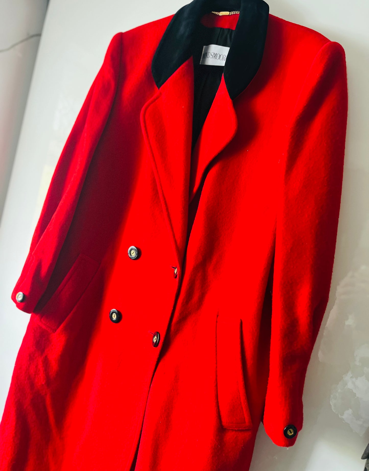 Windsmoor 1980s Vintage Red Overcoat