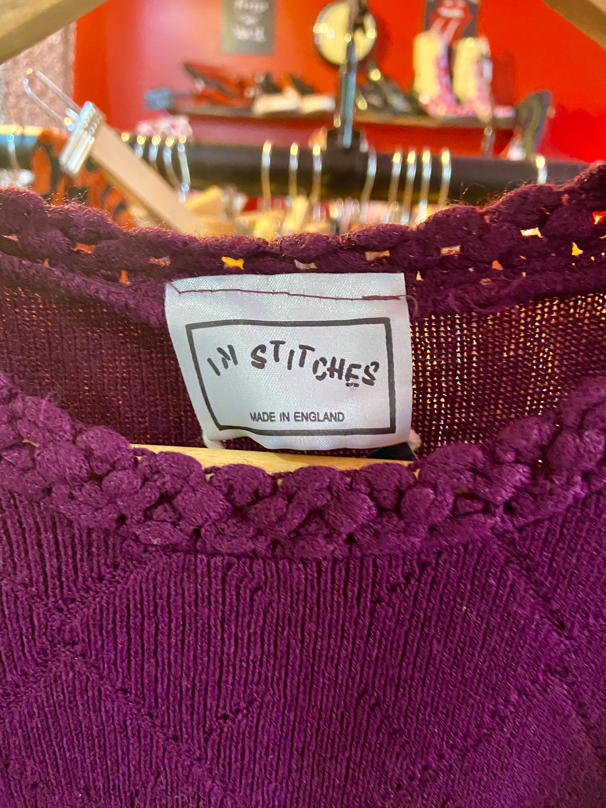 1970s Purple Lightweight Knit Top