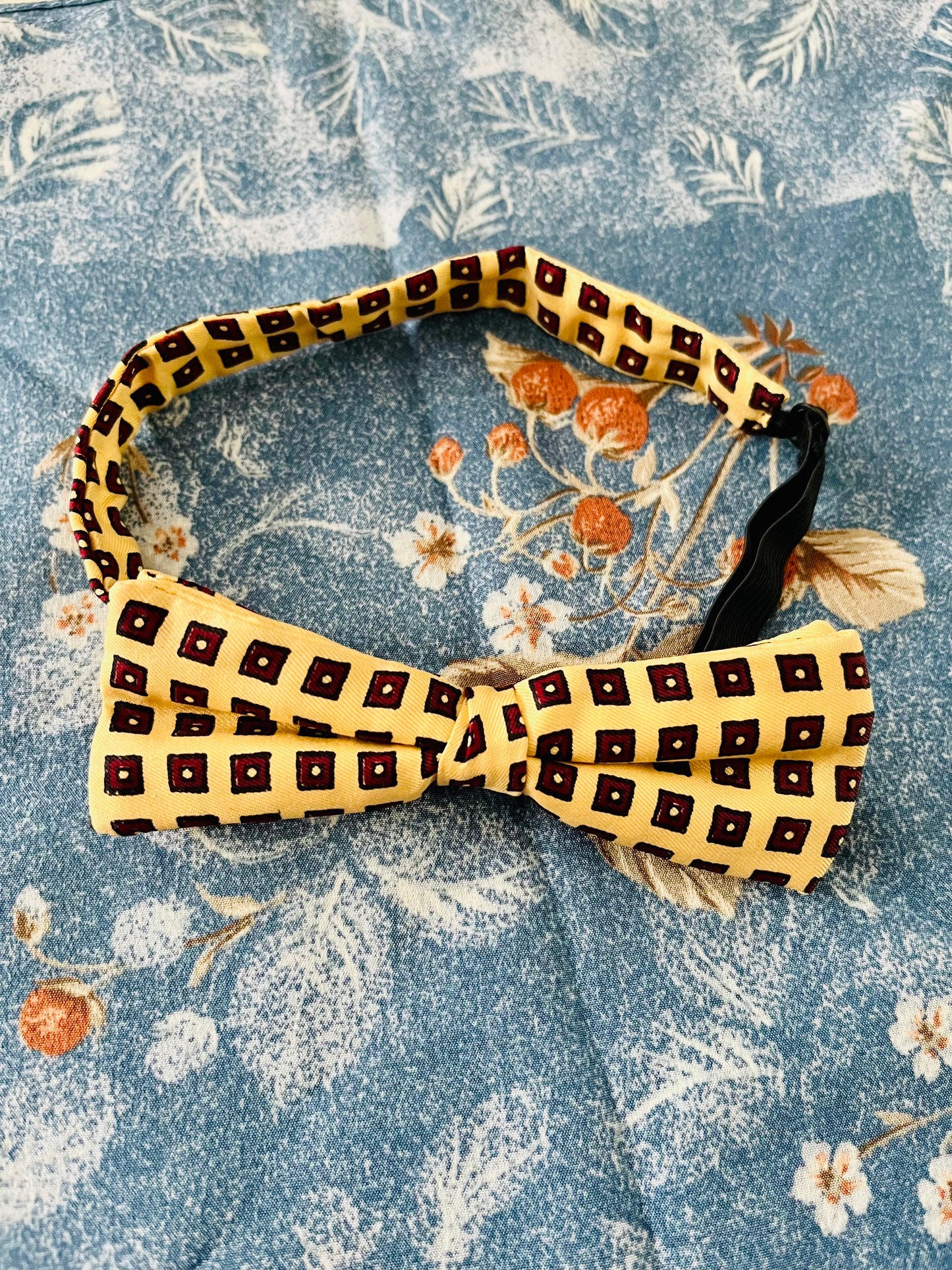 Retro Patterned Bow Tie