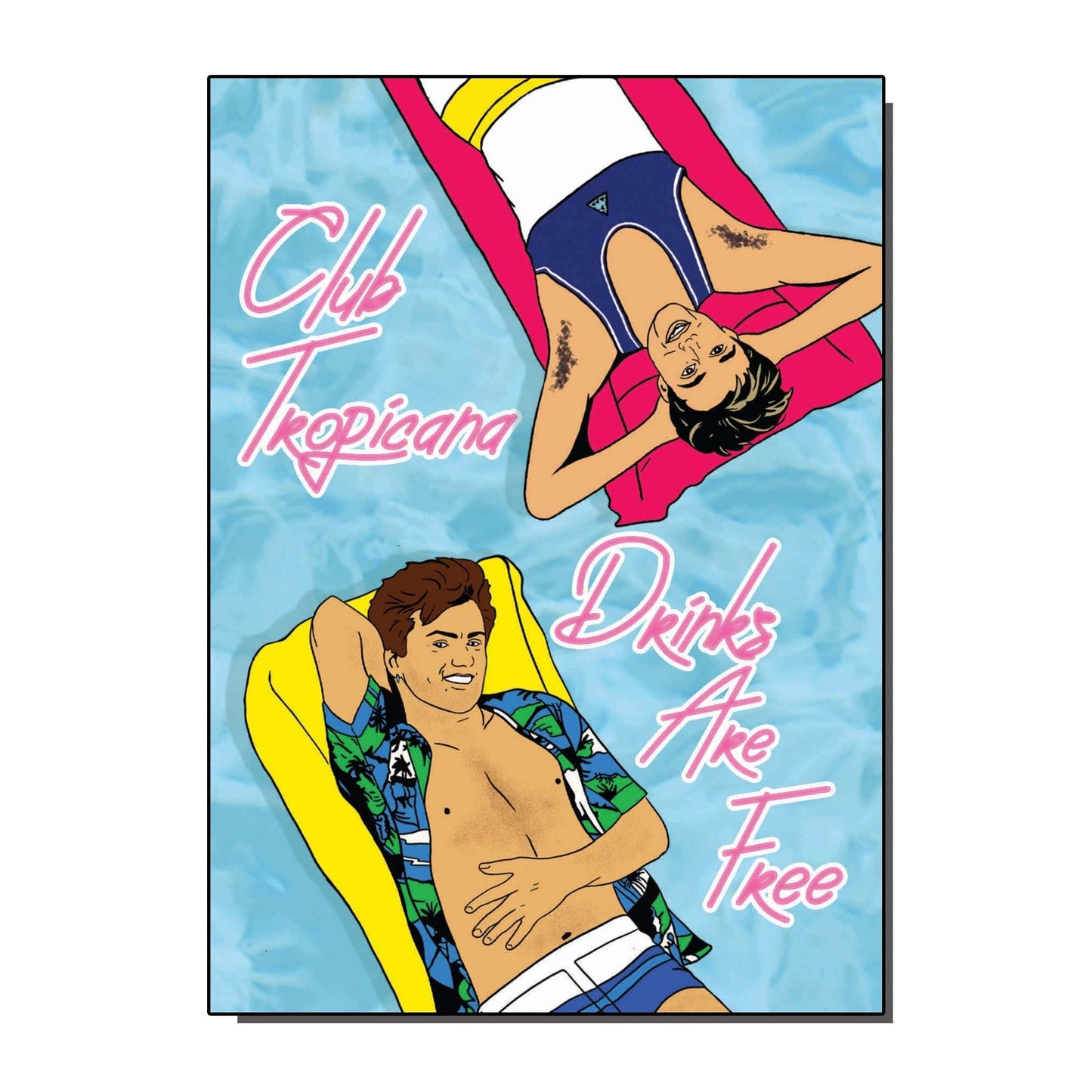 BYG097 Club Tropicana Greetings Card