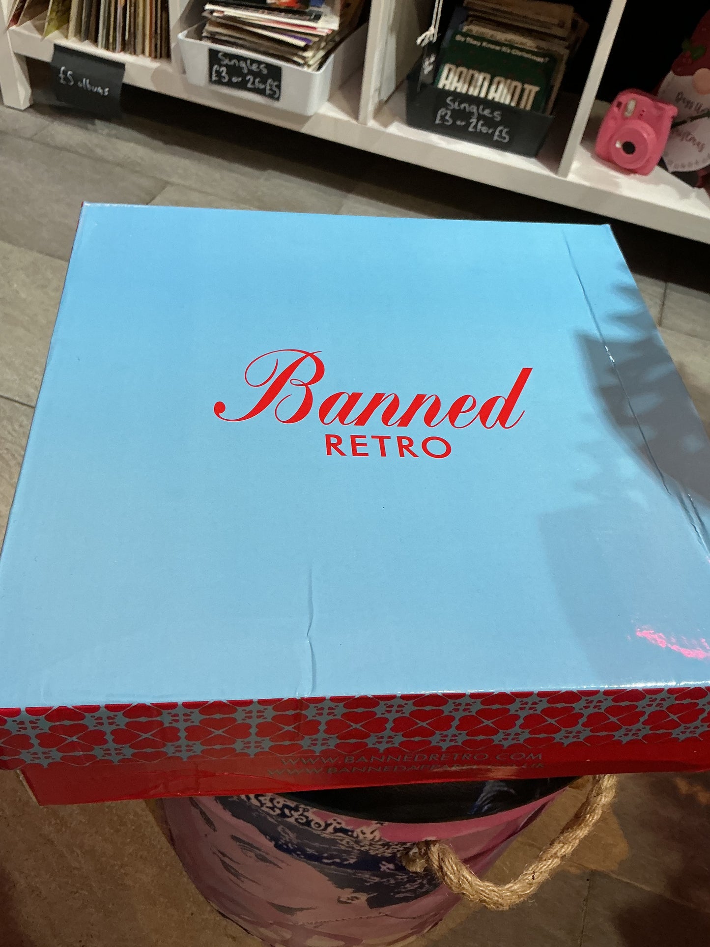 Banned Retro Cherry Red Heeled Chelsea Boots Size 5/38