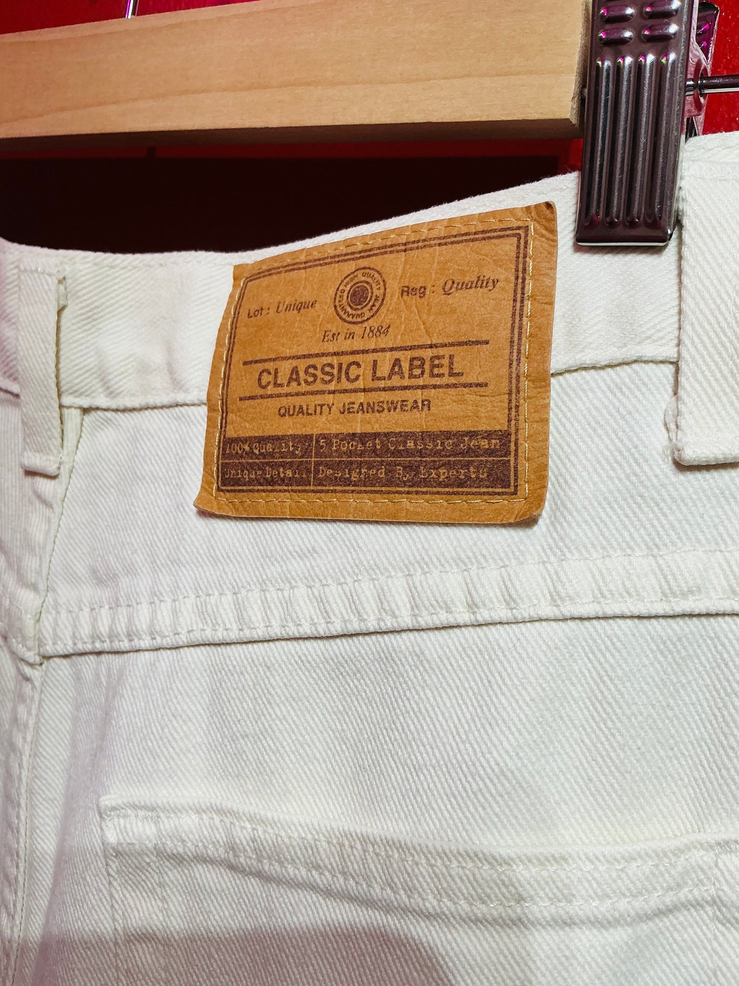White Denim 1990s Vintage St Michael Straight Leg Jeans