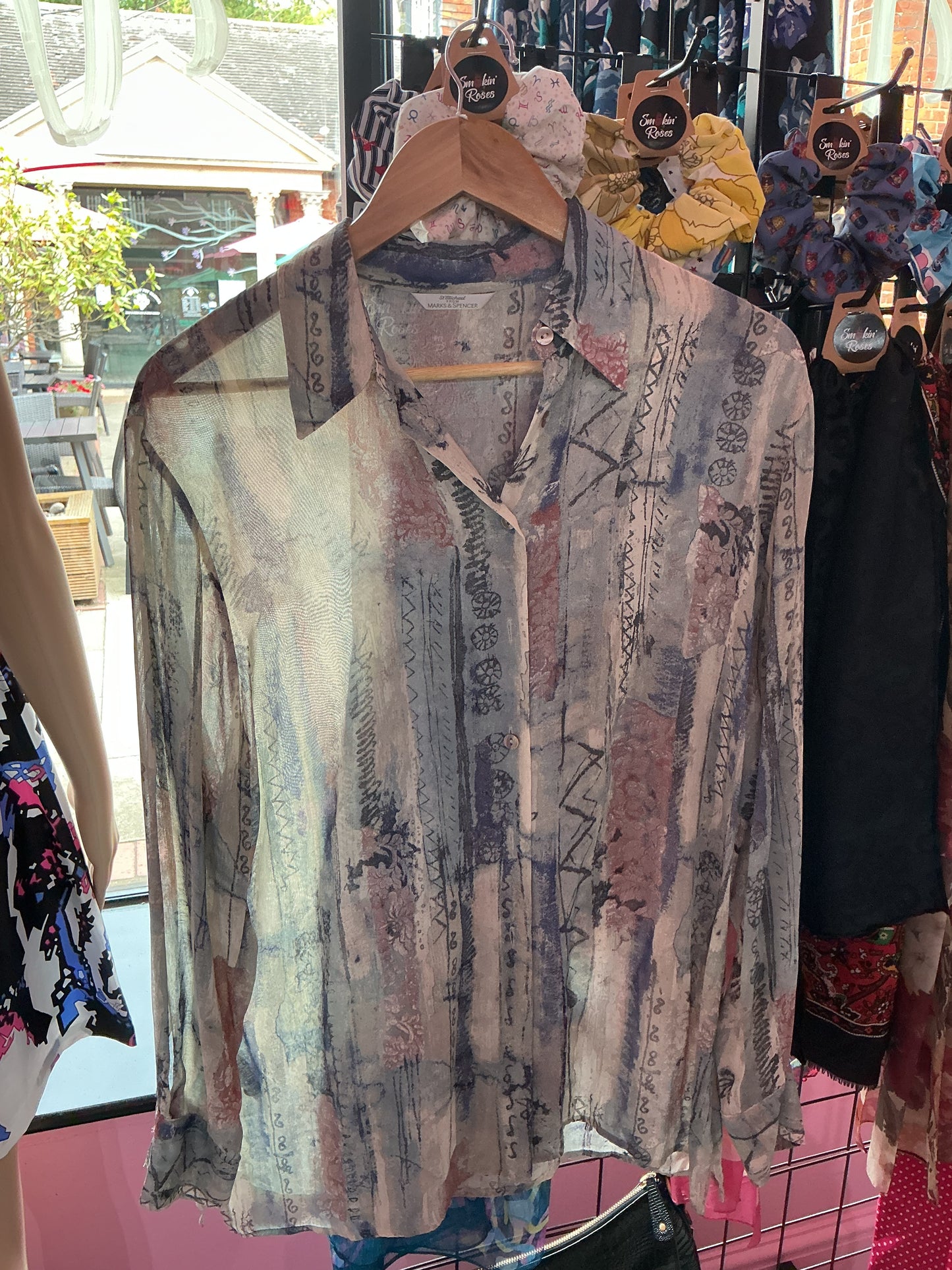 70s Boho Style Patterned St Michael Shirt