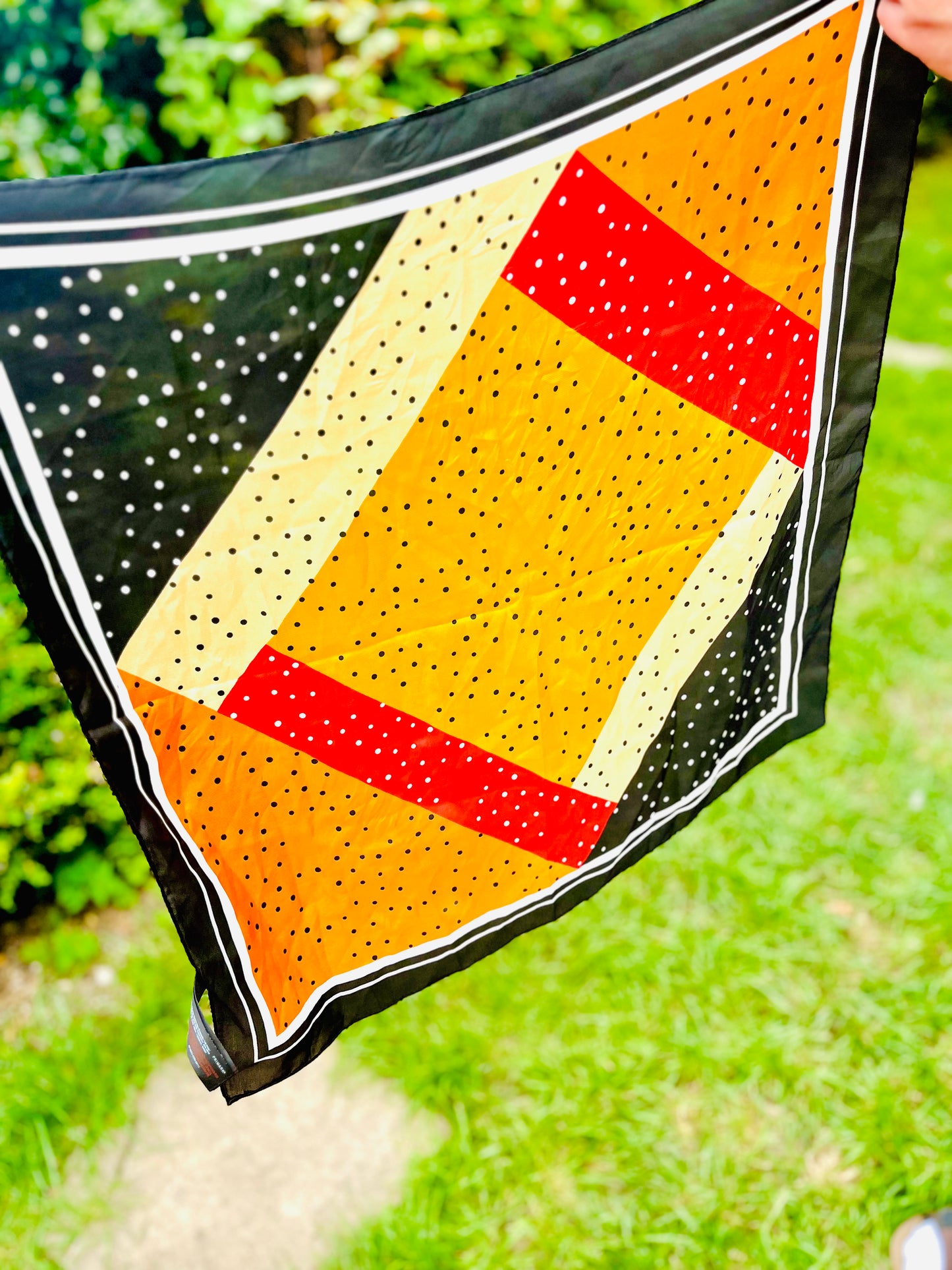 Block Colour Retro Headscarf