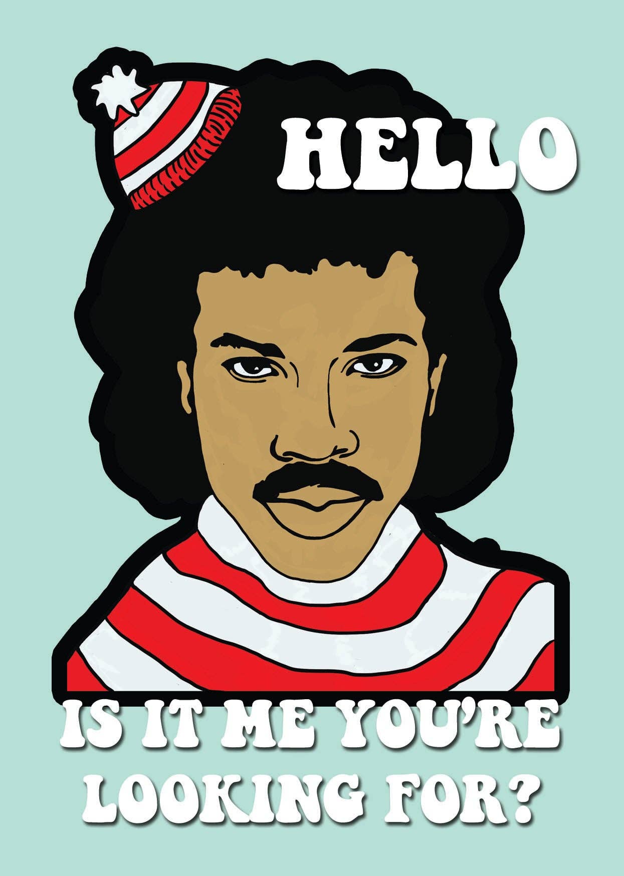BYG025 Lionel Richie Hello Greetings Card
