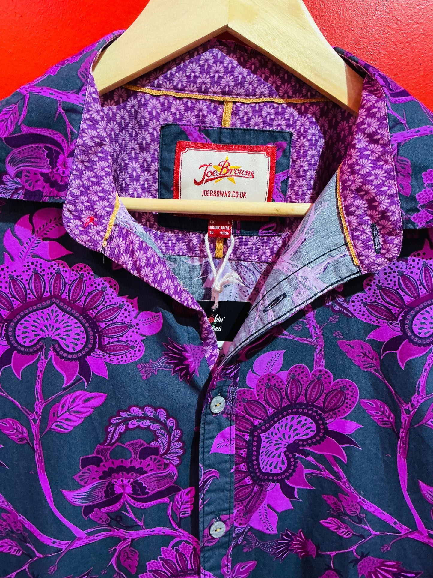 Joe Browns Purple Patterned Shirt