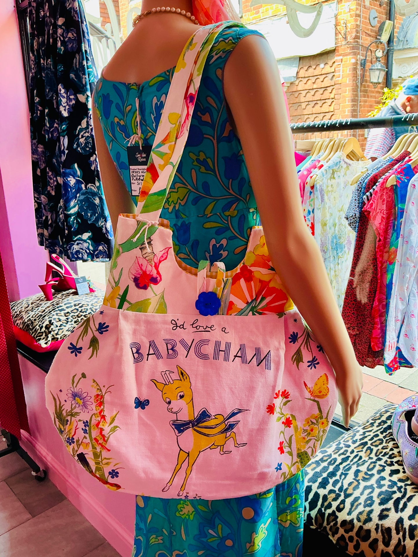 Handmade “I’d Love a Babycham” Handbag