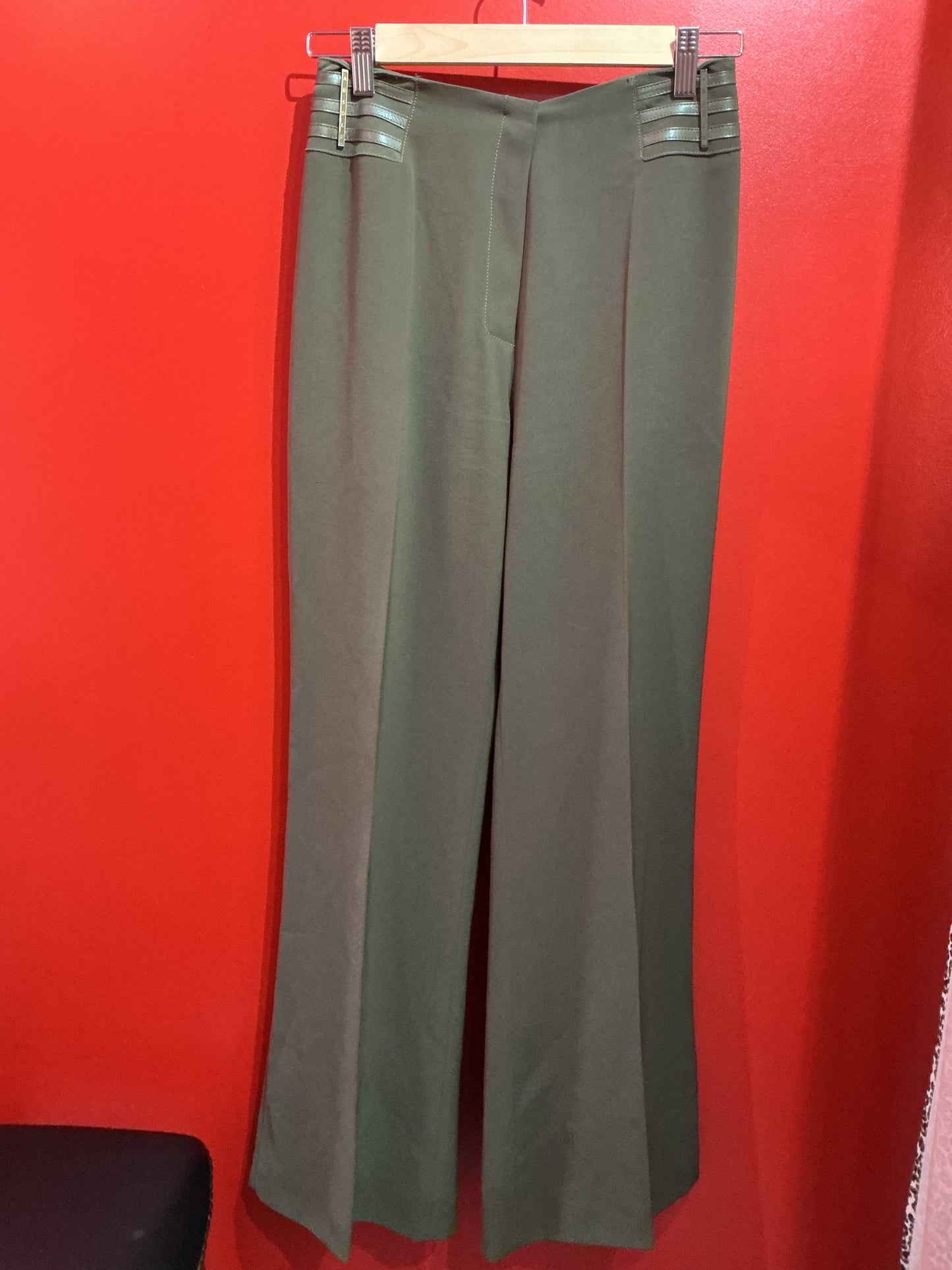 French Designer Green Suit Jacket & Trouser Set