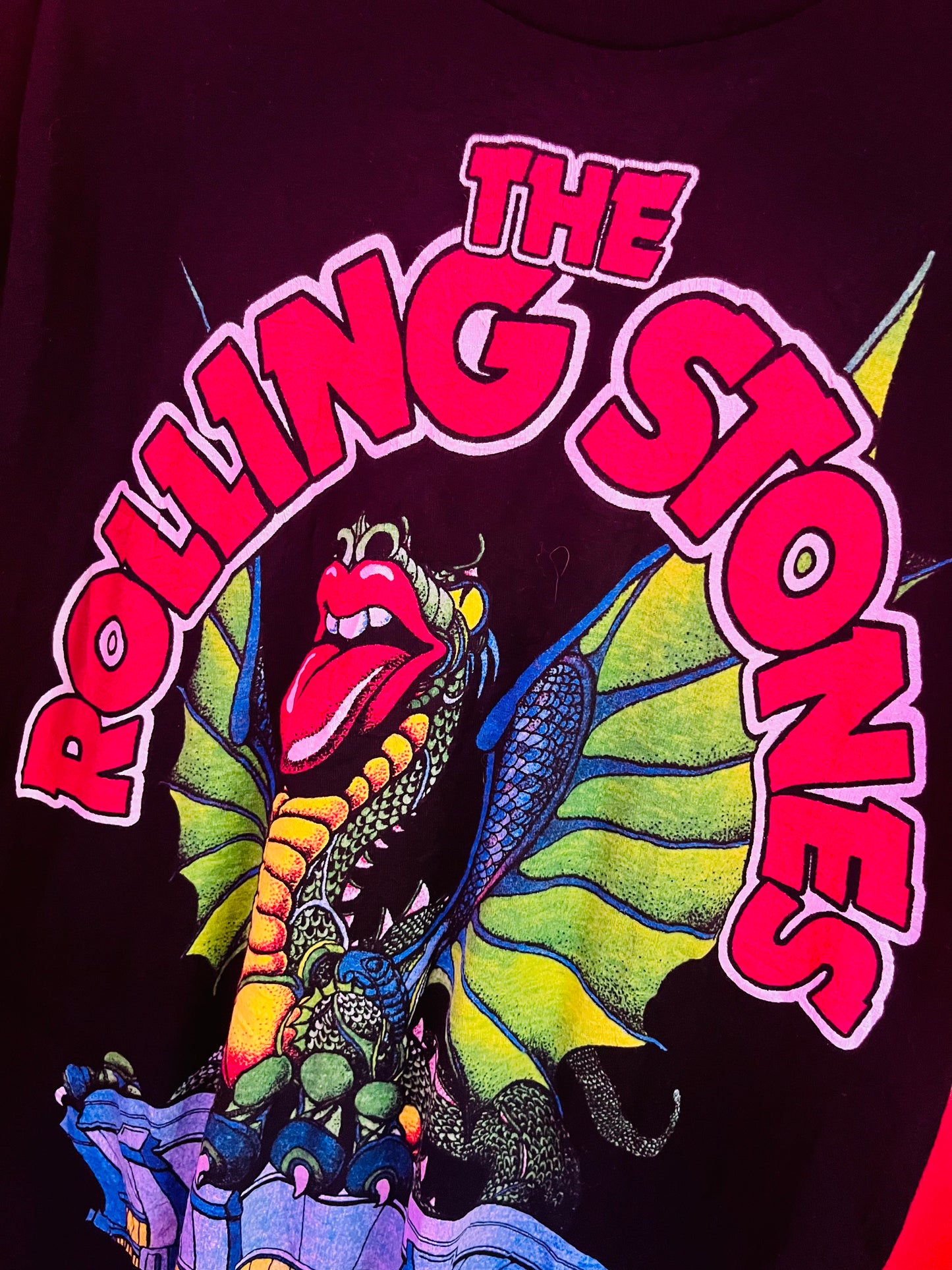 Dragon Logo Rolling Stones Band Top