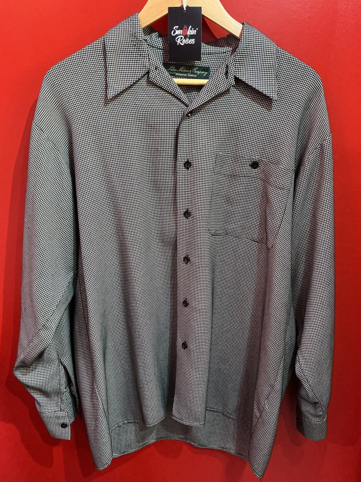 Black & White Dogtooth Shirt