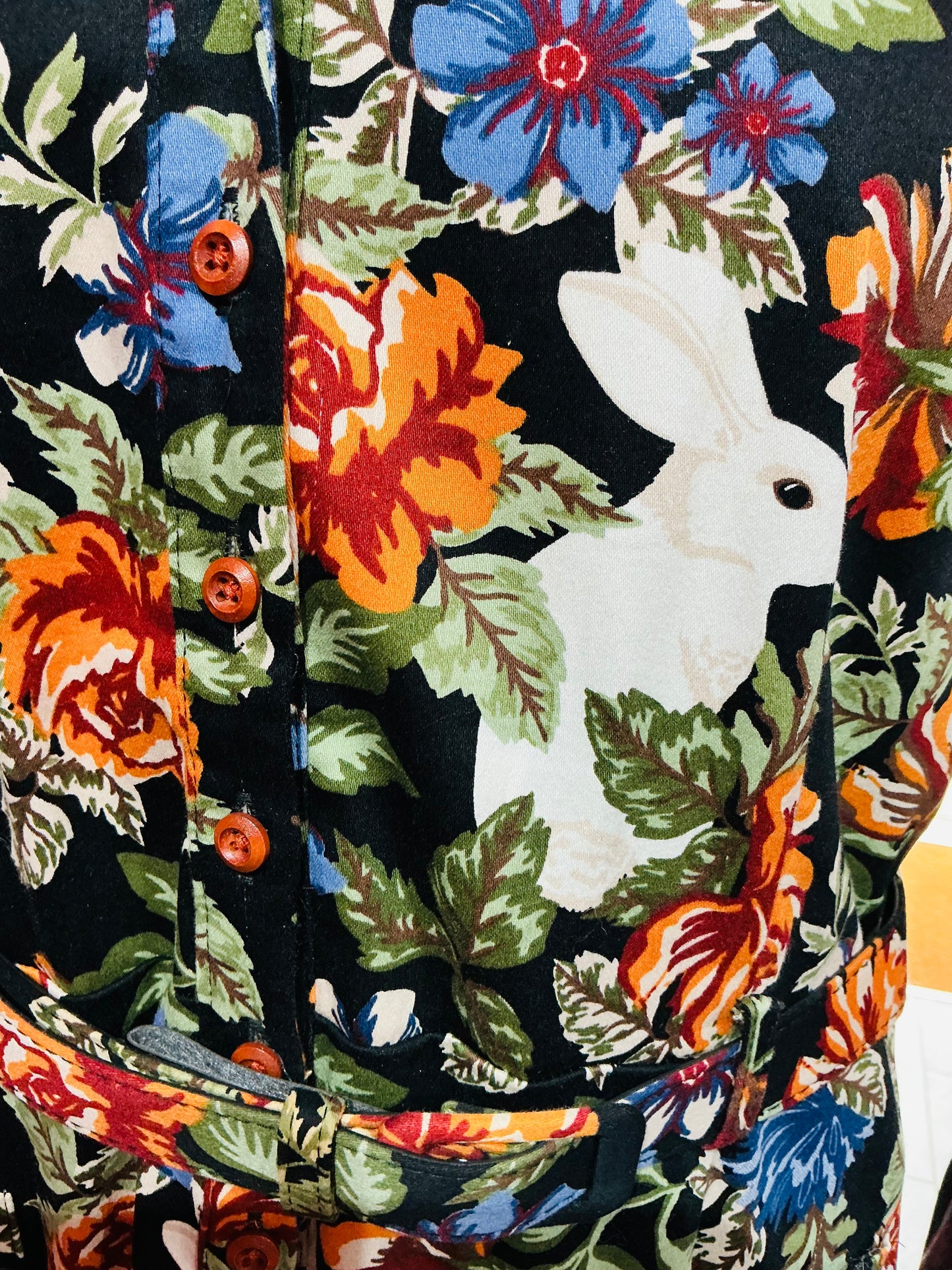 Collectif Vintage Autumn Garden Pencil Dress