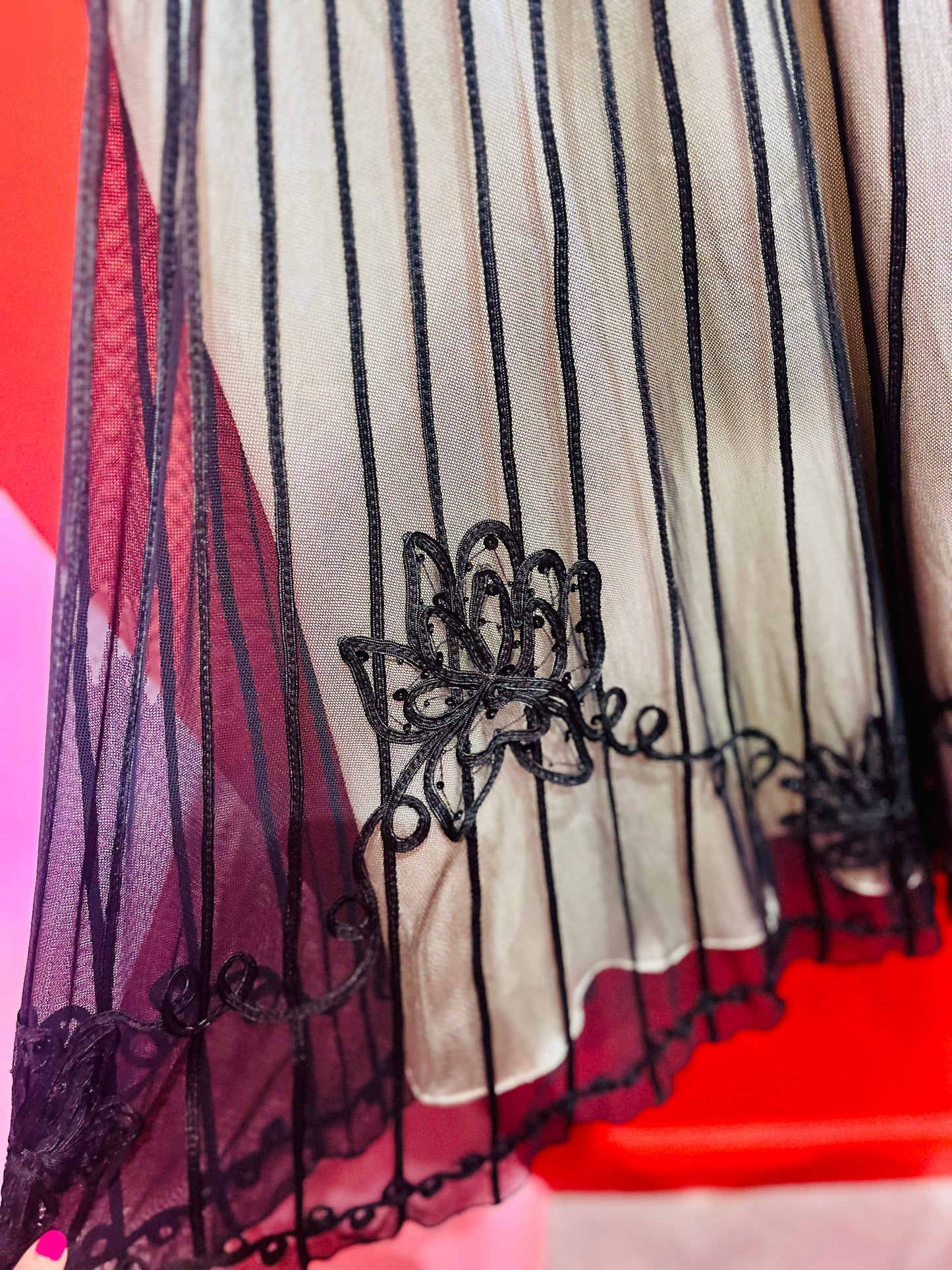 Phase Eight Vintage Black Lace Skirt