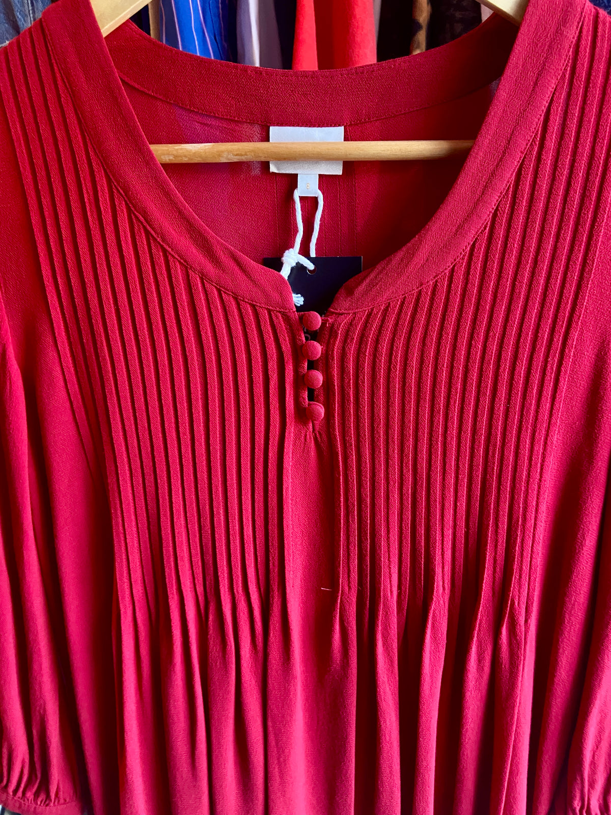 90s Chiffon Tunic Style Blouse