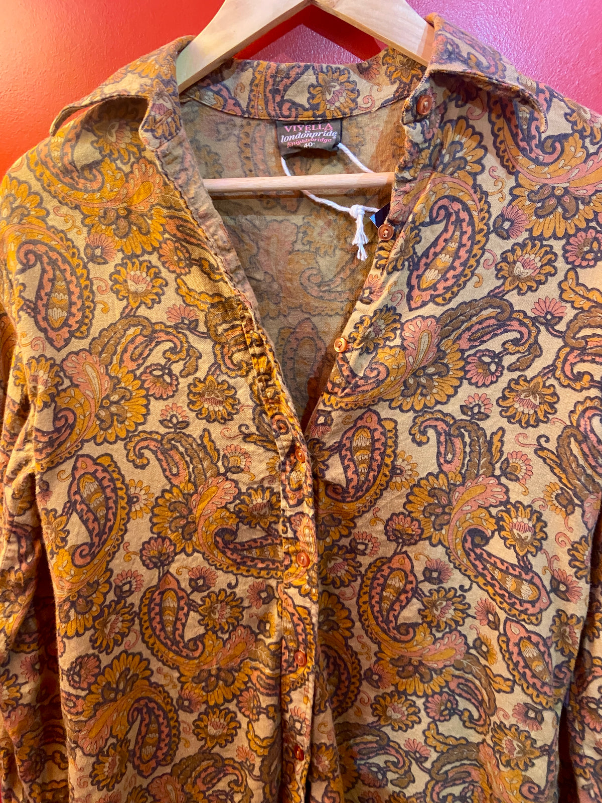 1970’s Vintage Paisley Print Shirt
