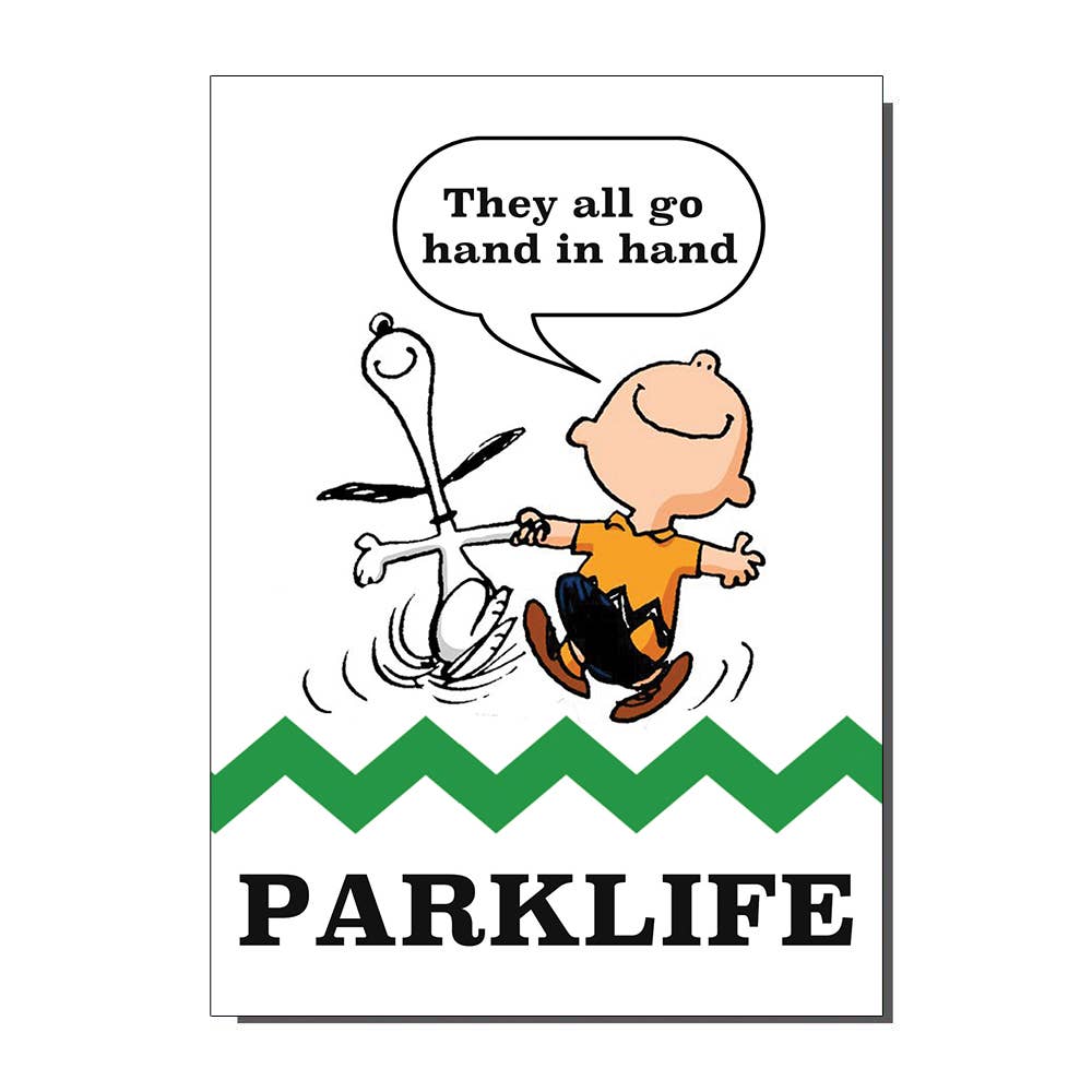 Parklife Brit Pop Inspired Greetings Card