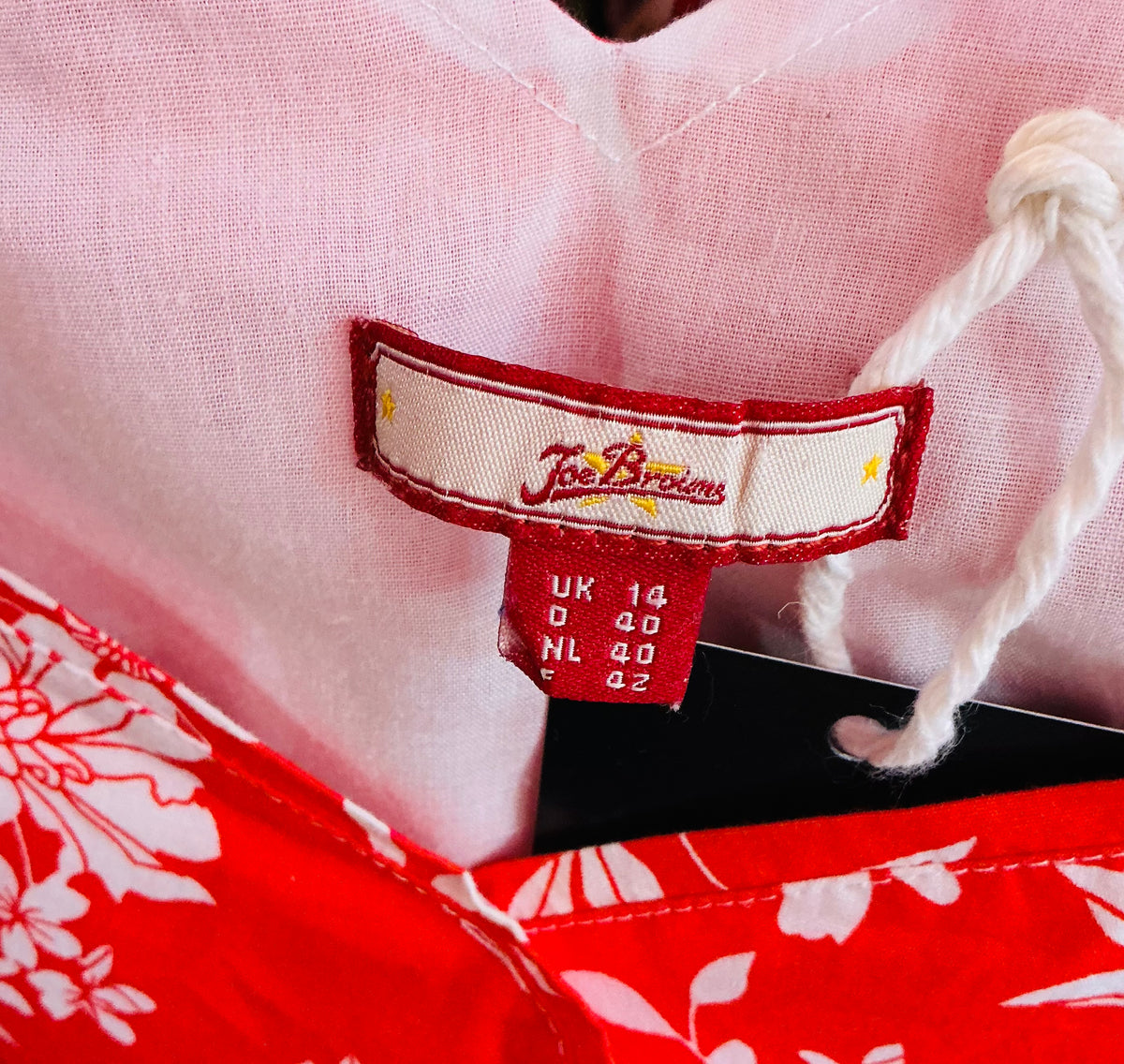 Red and White Floral Joe Browns Tea Dress
