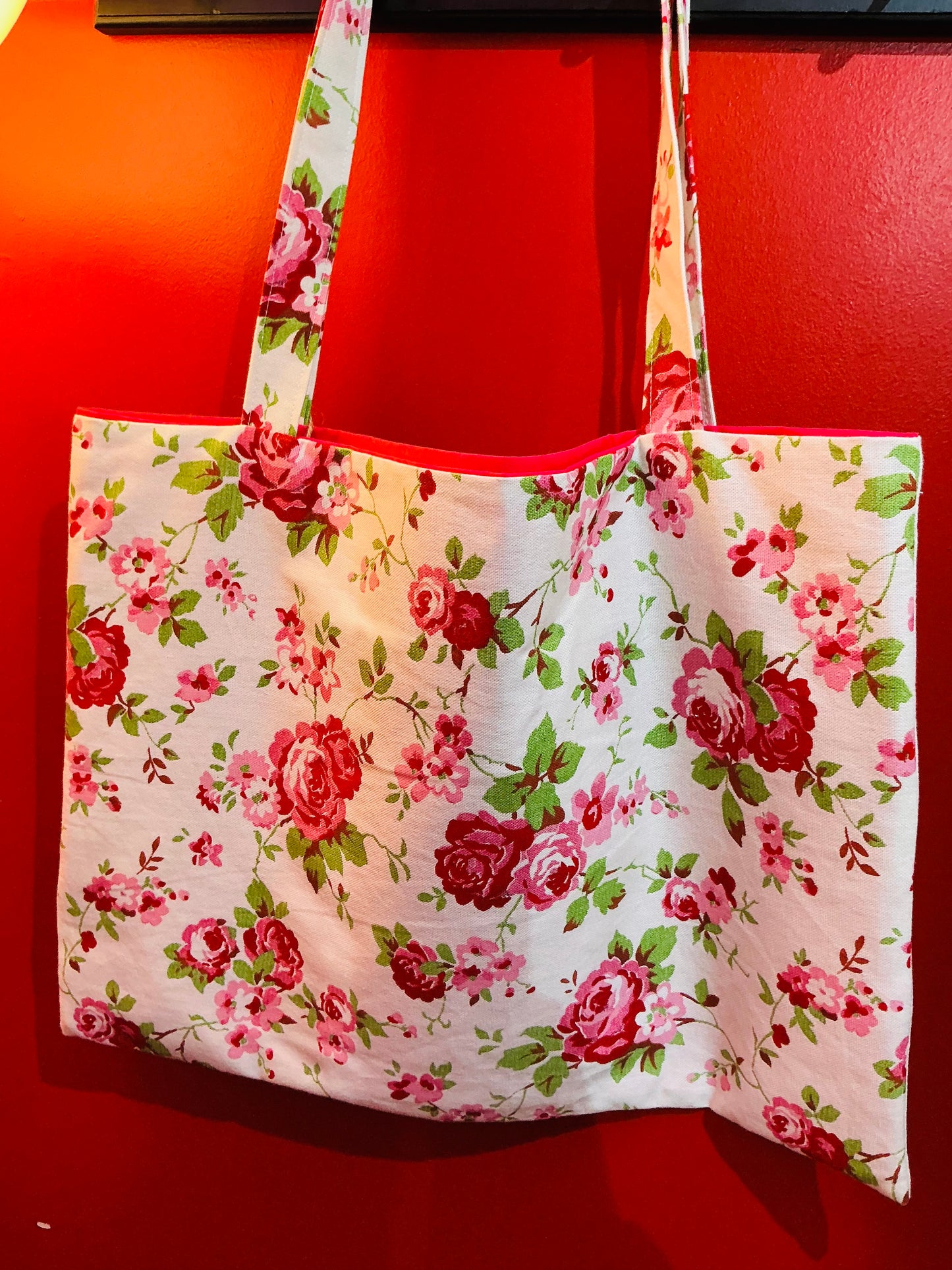 Handmade ‘I’d Love a Babycham’ Vintage Fabric Tote Bag
