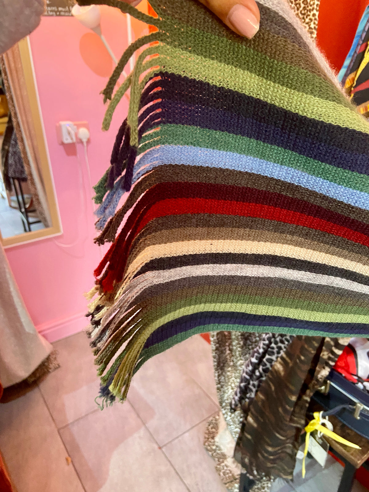 Striped Long Autumnal Scarf