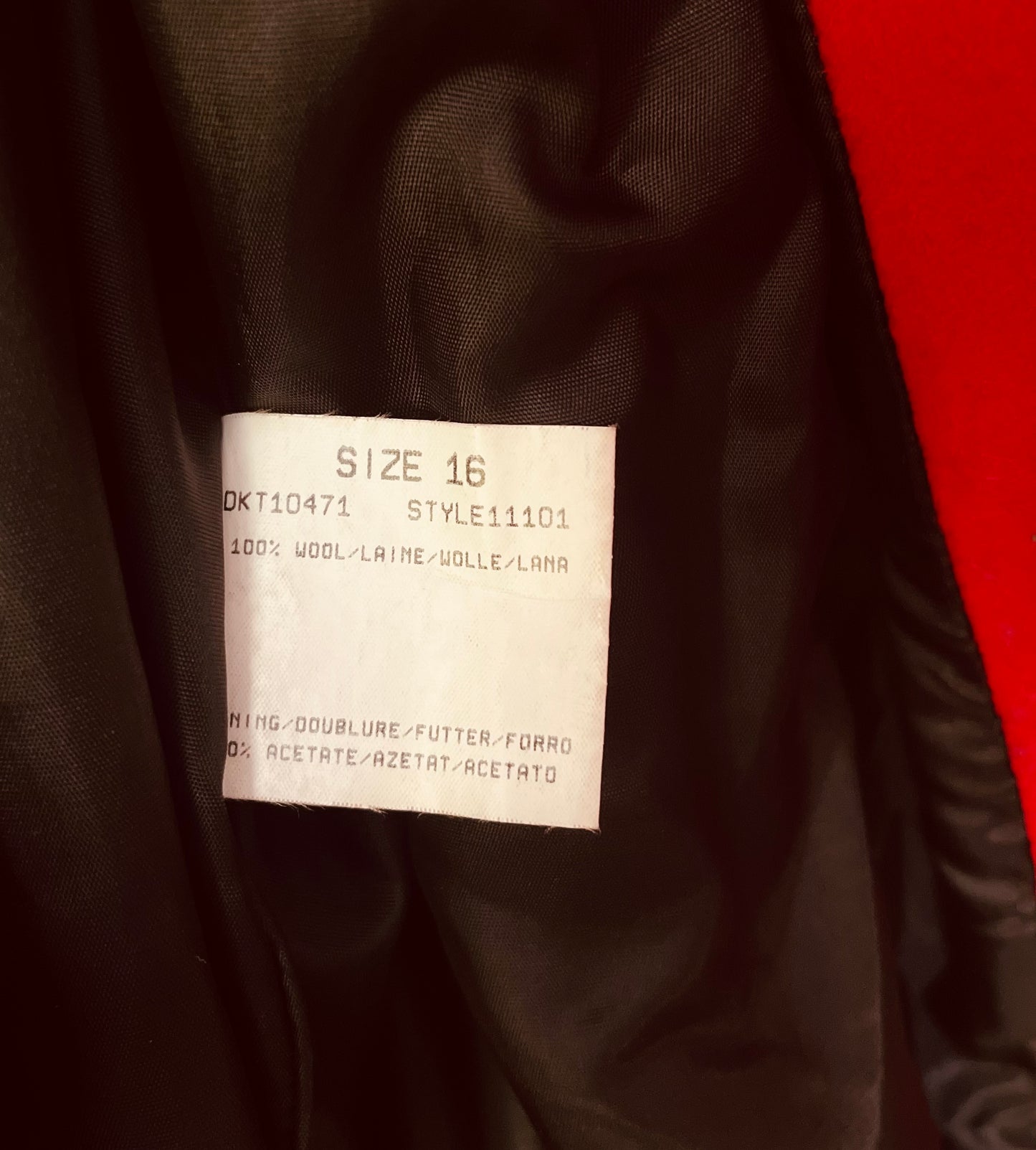 Windsmoor 1980s Vintage Red Overcoat