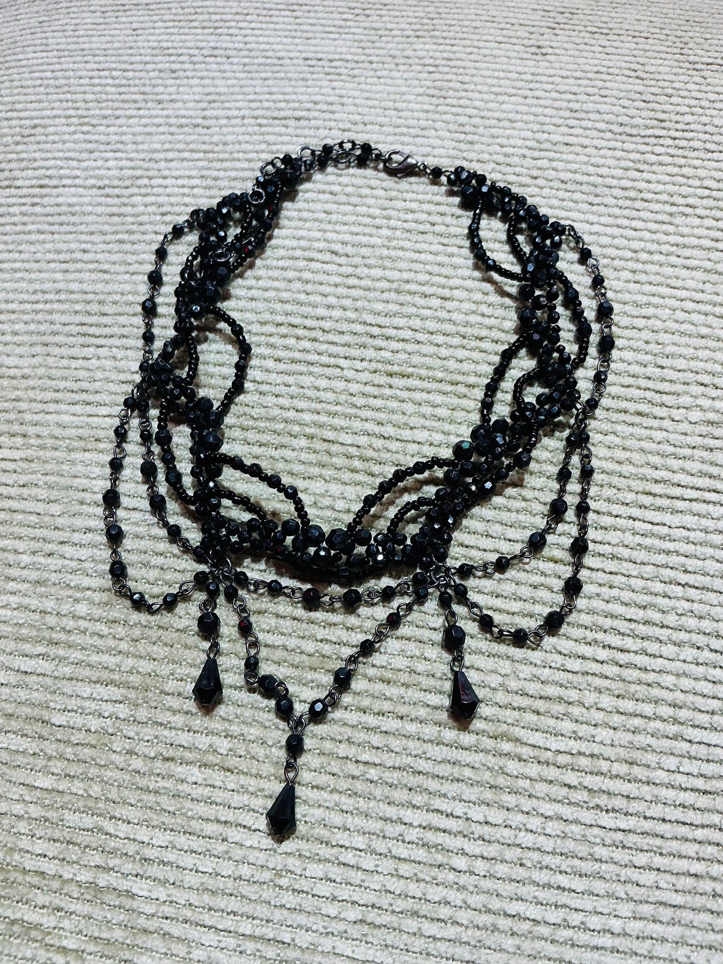 Black Beaded Choker