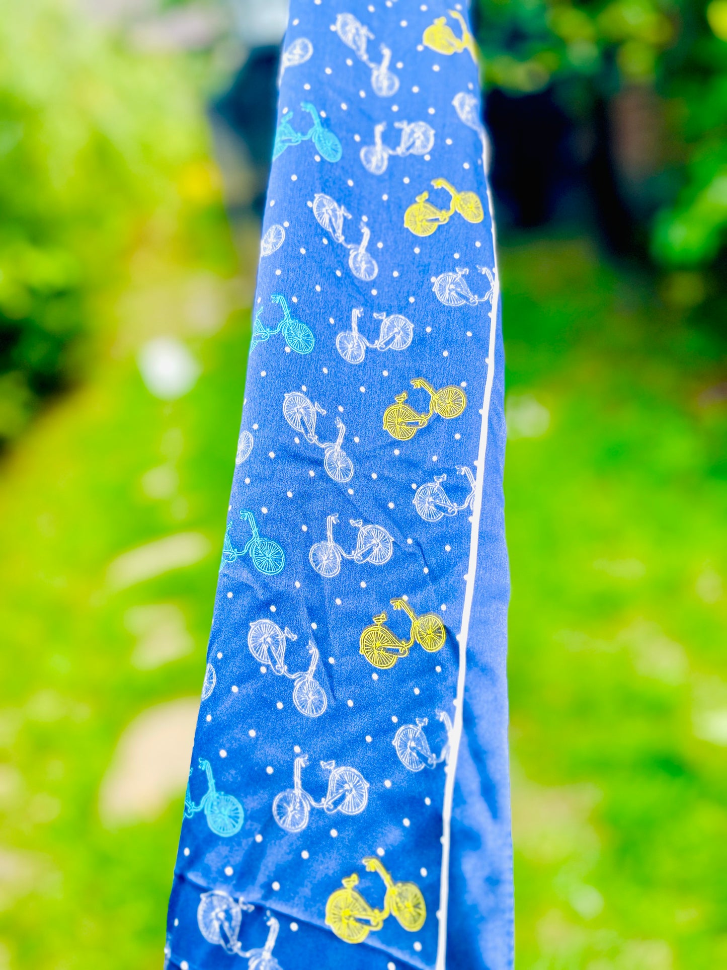 Laura Ashley Cambridge Bikes Silk Headscarf