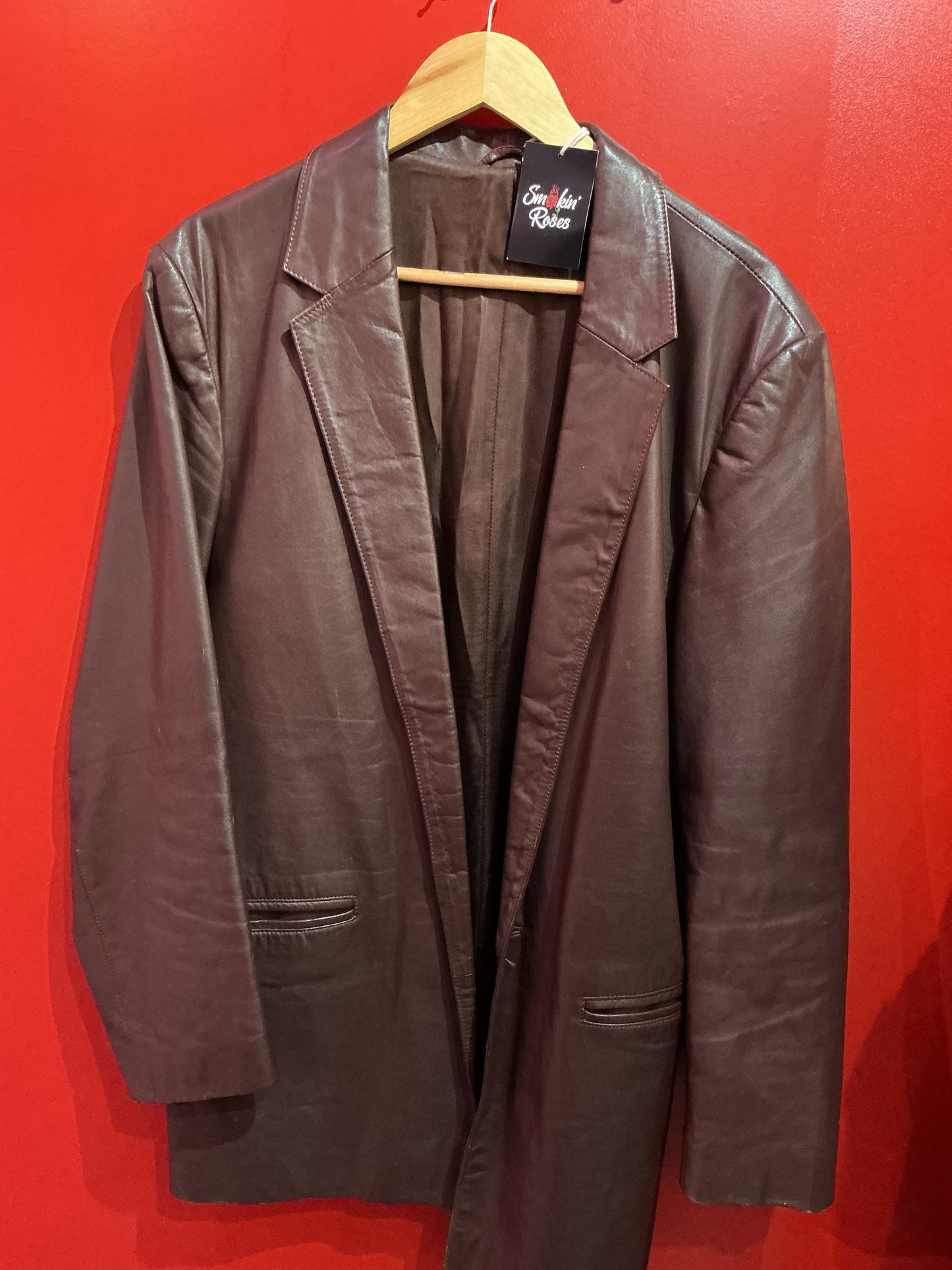 Brown Leather 1970s Vintage Leather Jacket