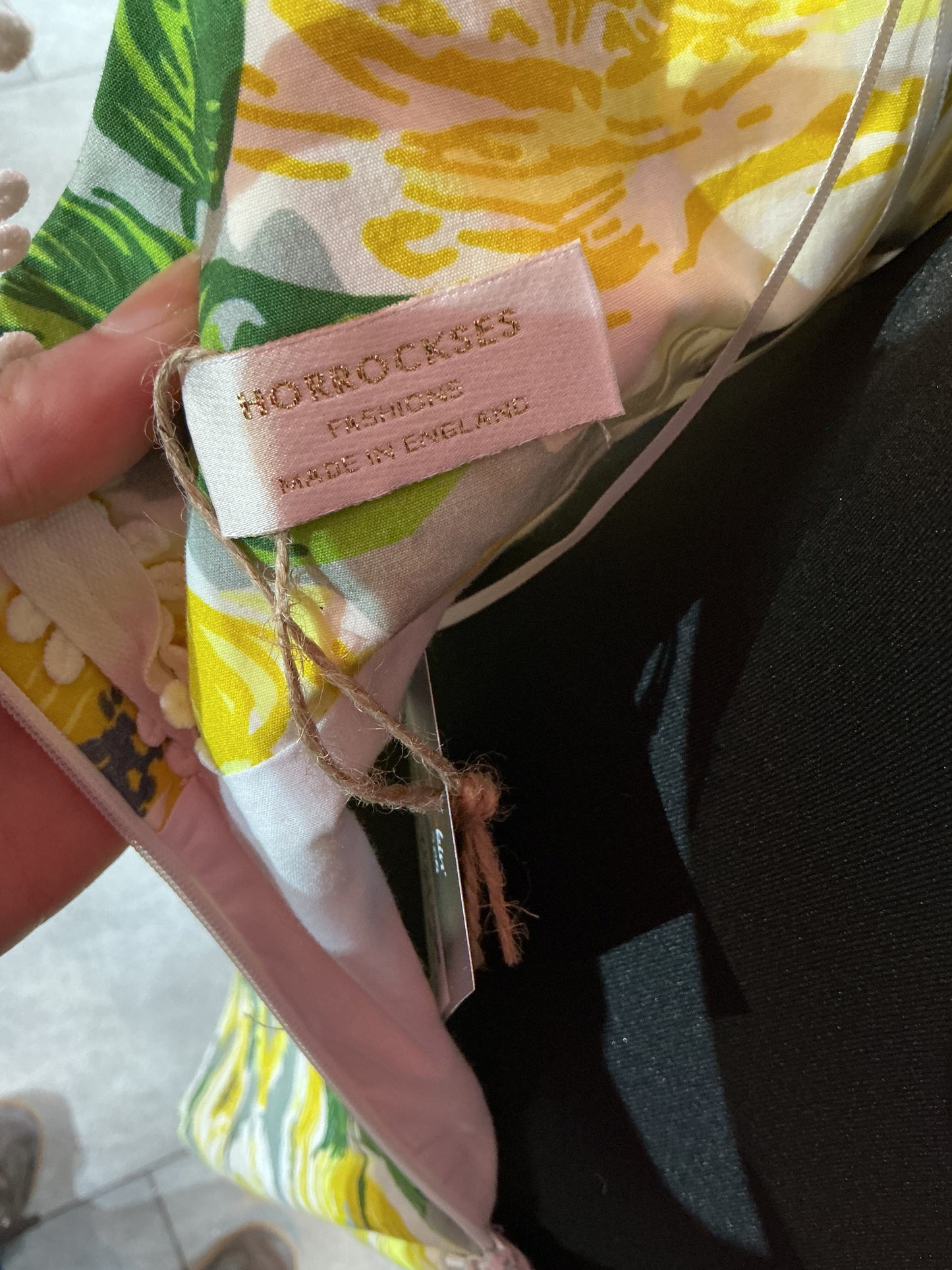 1950s Vintage Horrockses Yellow Rose Swing Dress