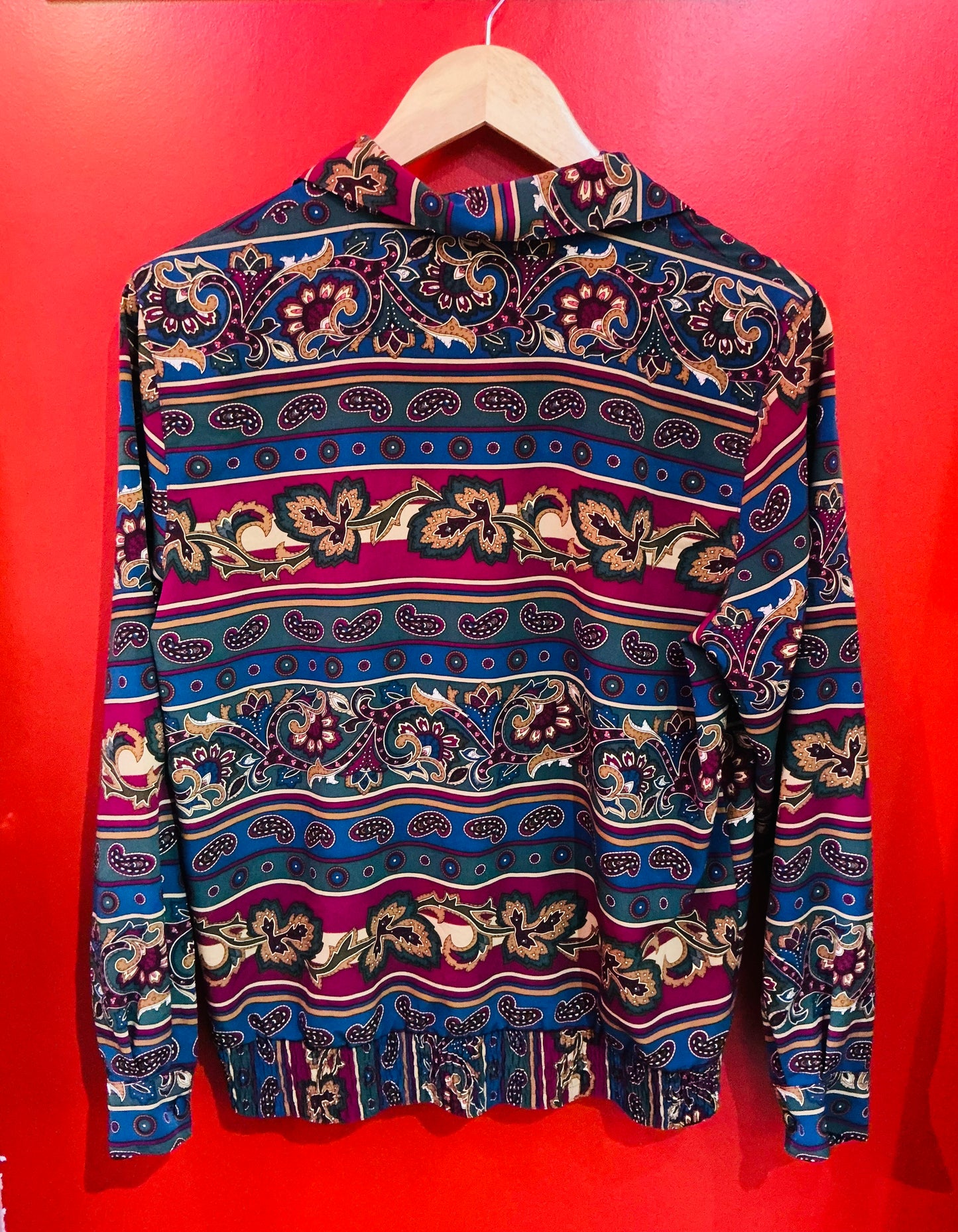 Alfred Dunner 80s Vintage Retro Patterned Shirt