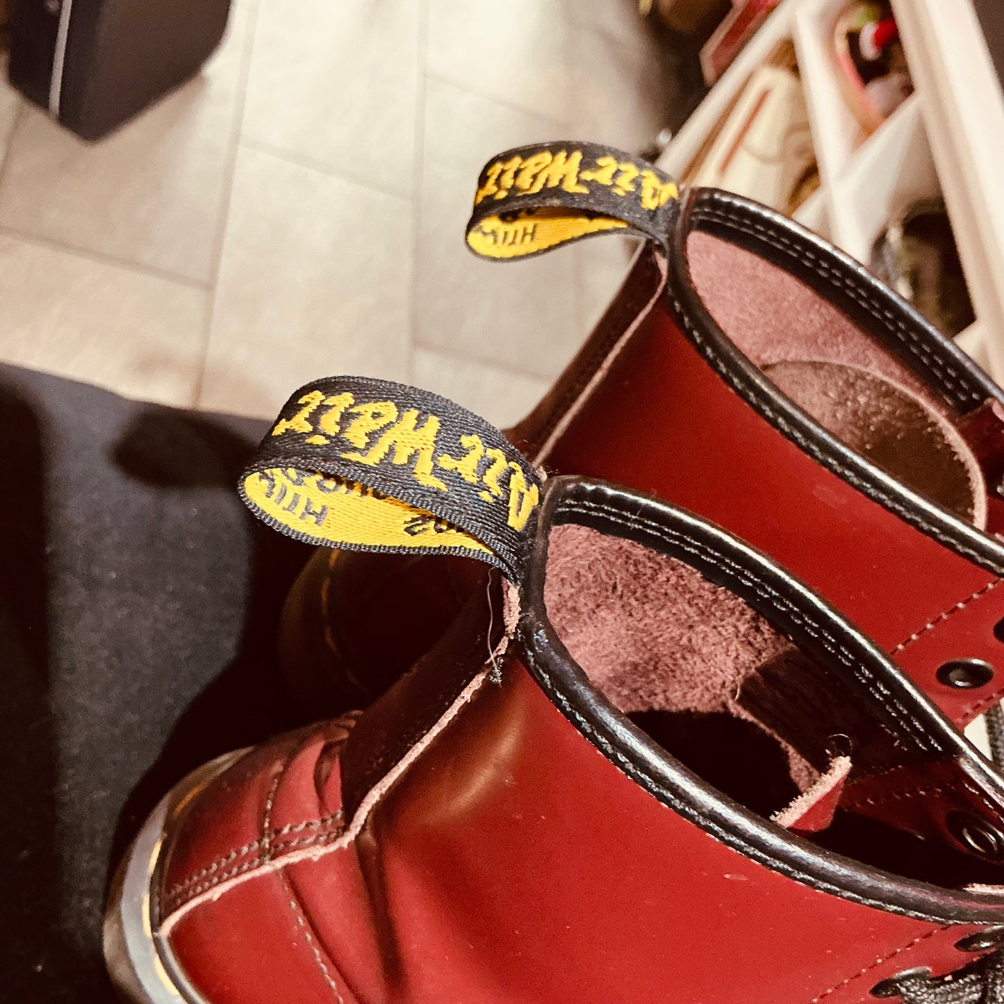 Cherry Red Dr Martens Boots Size 5/38