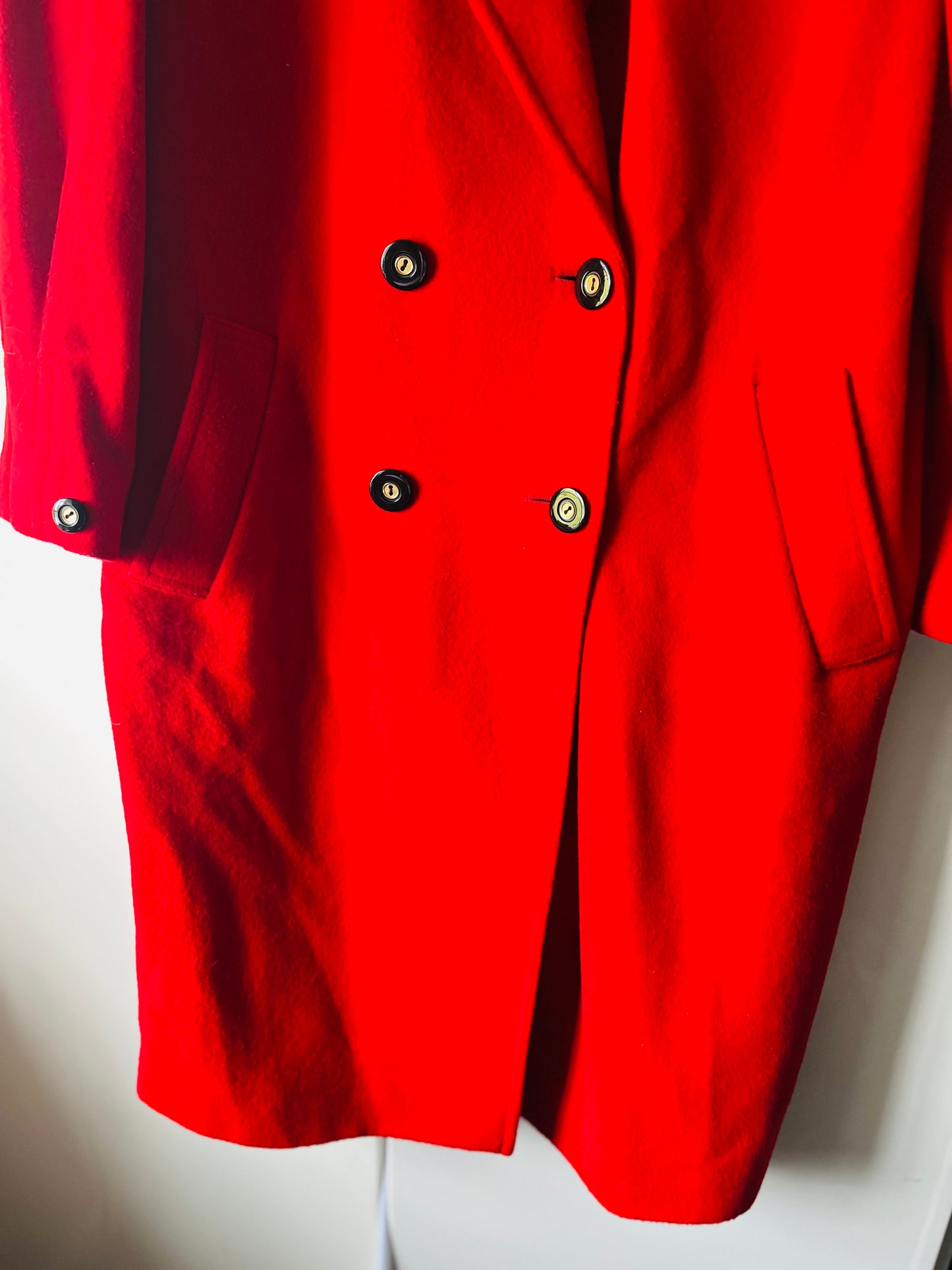 Windsmoor 1980s Vintage Red Overcoat