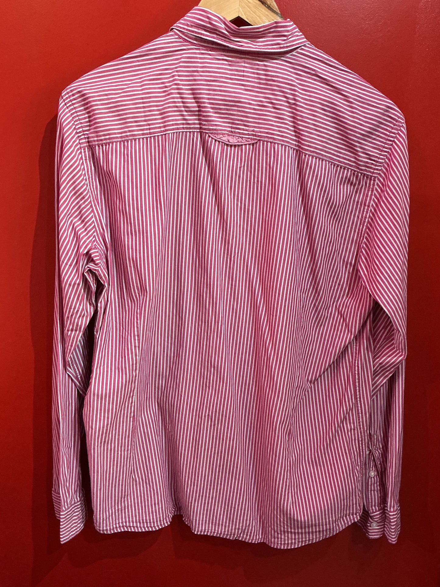 White Stuff Red & White Pinstriped Shirt